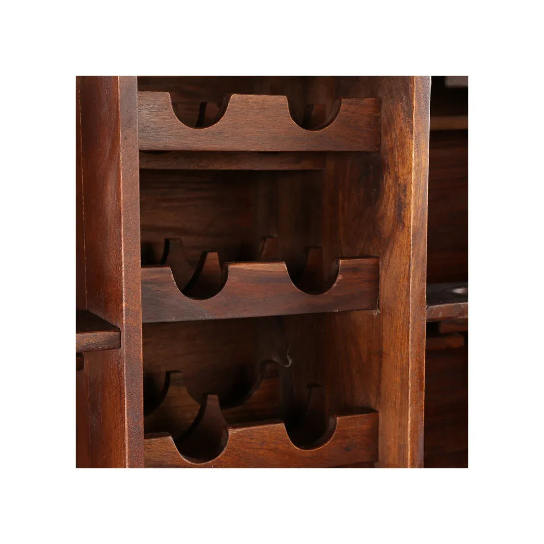 Woodrow Sheesham Wood(Rosewood) Bar Cabinet in HONEY Colour - HomeTown