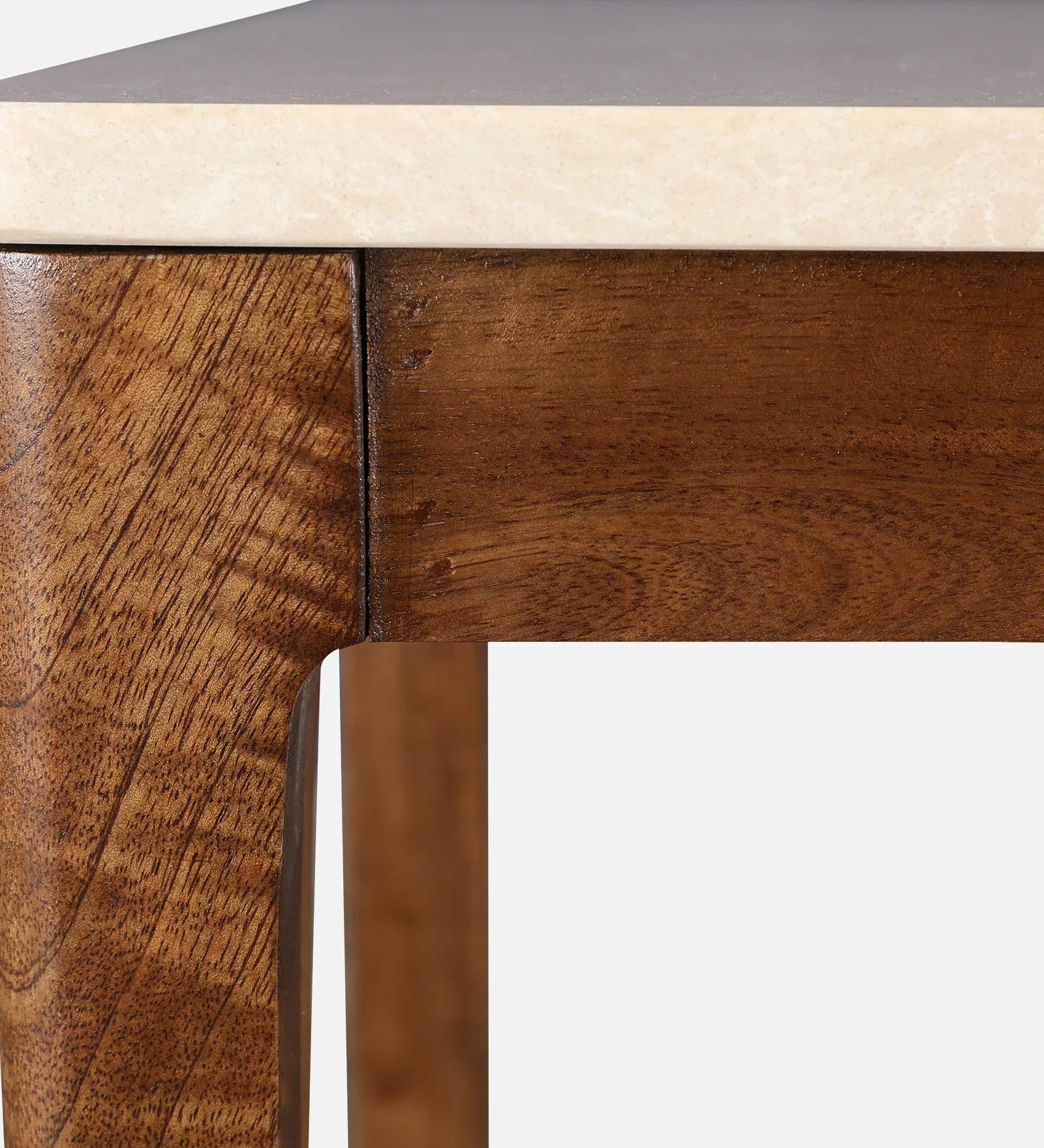 Siam Acacia Wood Side Table in Beige Colour - HomeTown