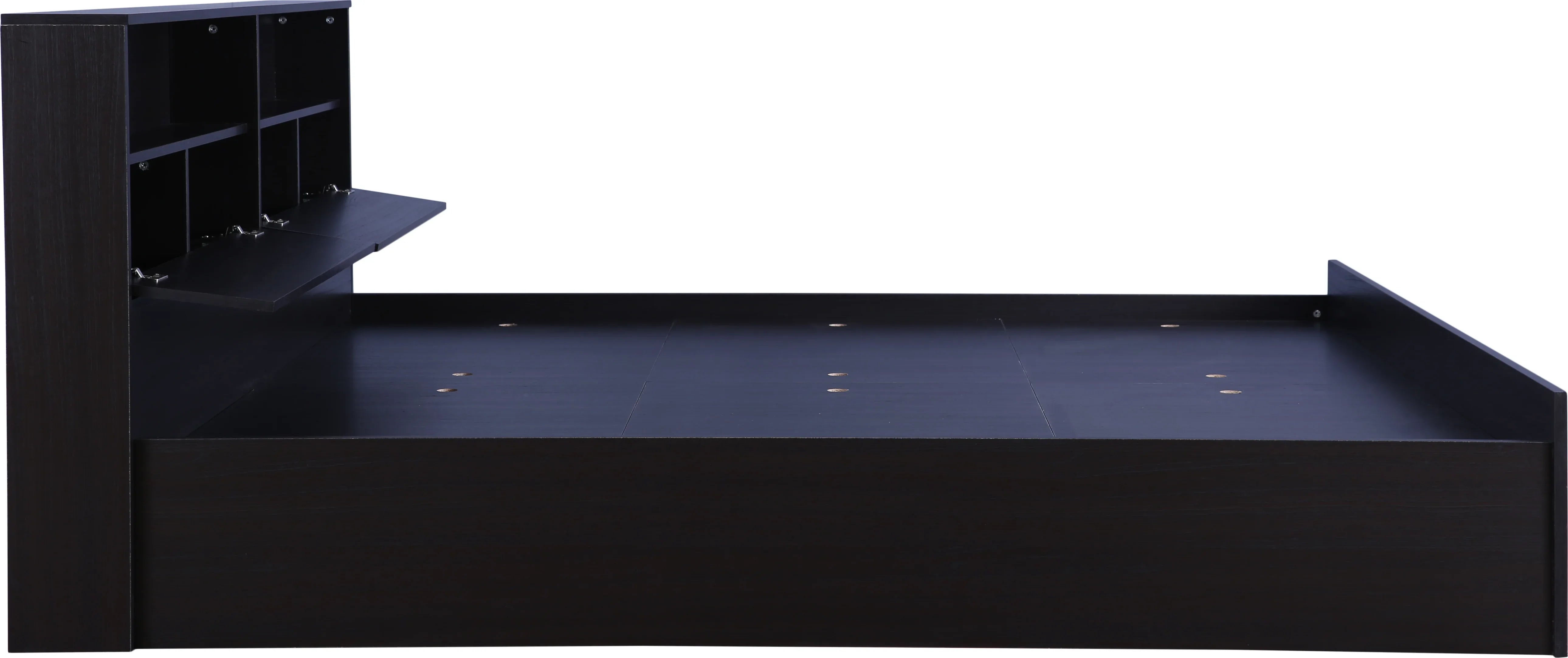 Alex King bed with Box storage in Dark Walnut Colour - HomeTown