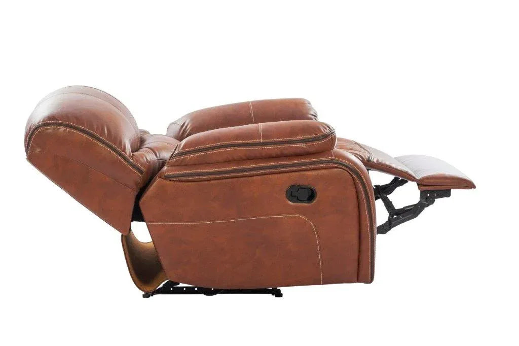 Tigris Leatherette Recliner In Brown Colour - HomeTown