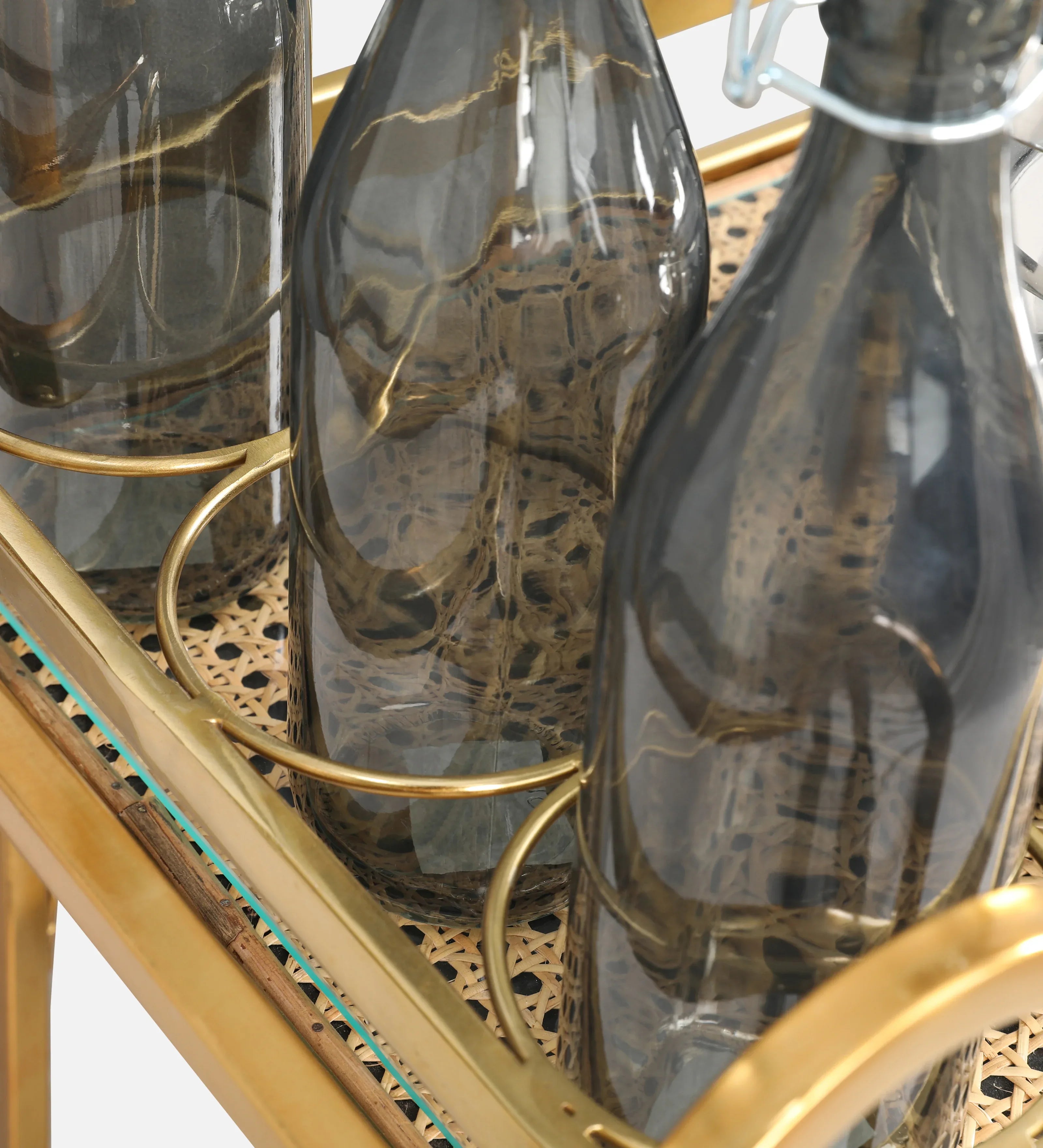 Alpen Metal Serving Trolley in Gold Colour - HomeTown