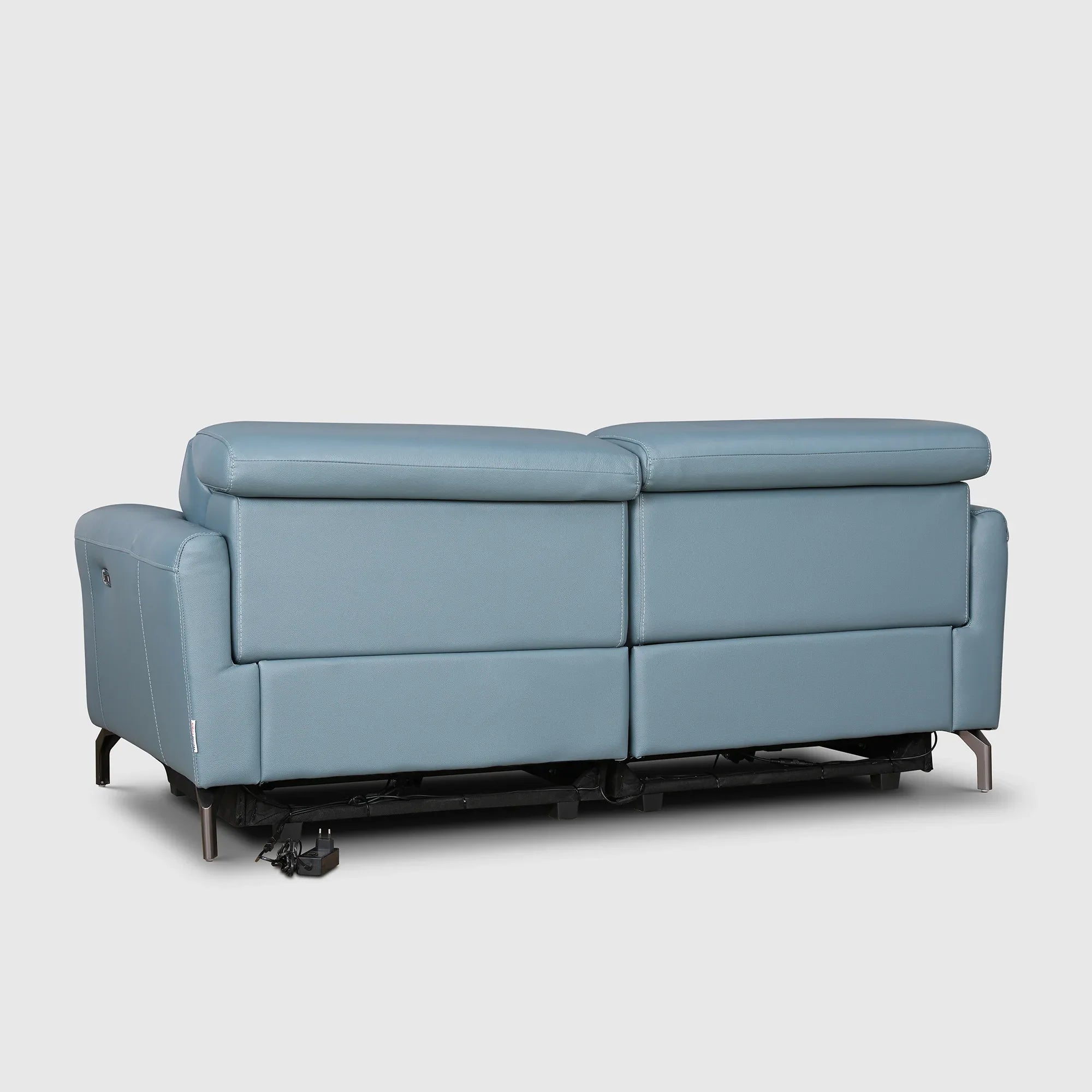 Emilia Half Leather Three seater Electric Recliner - HomeTown