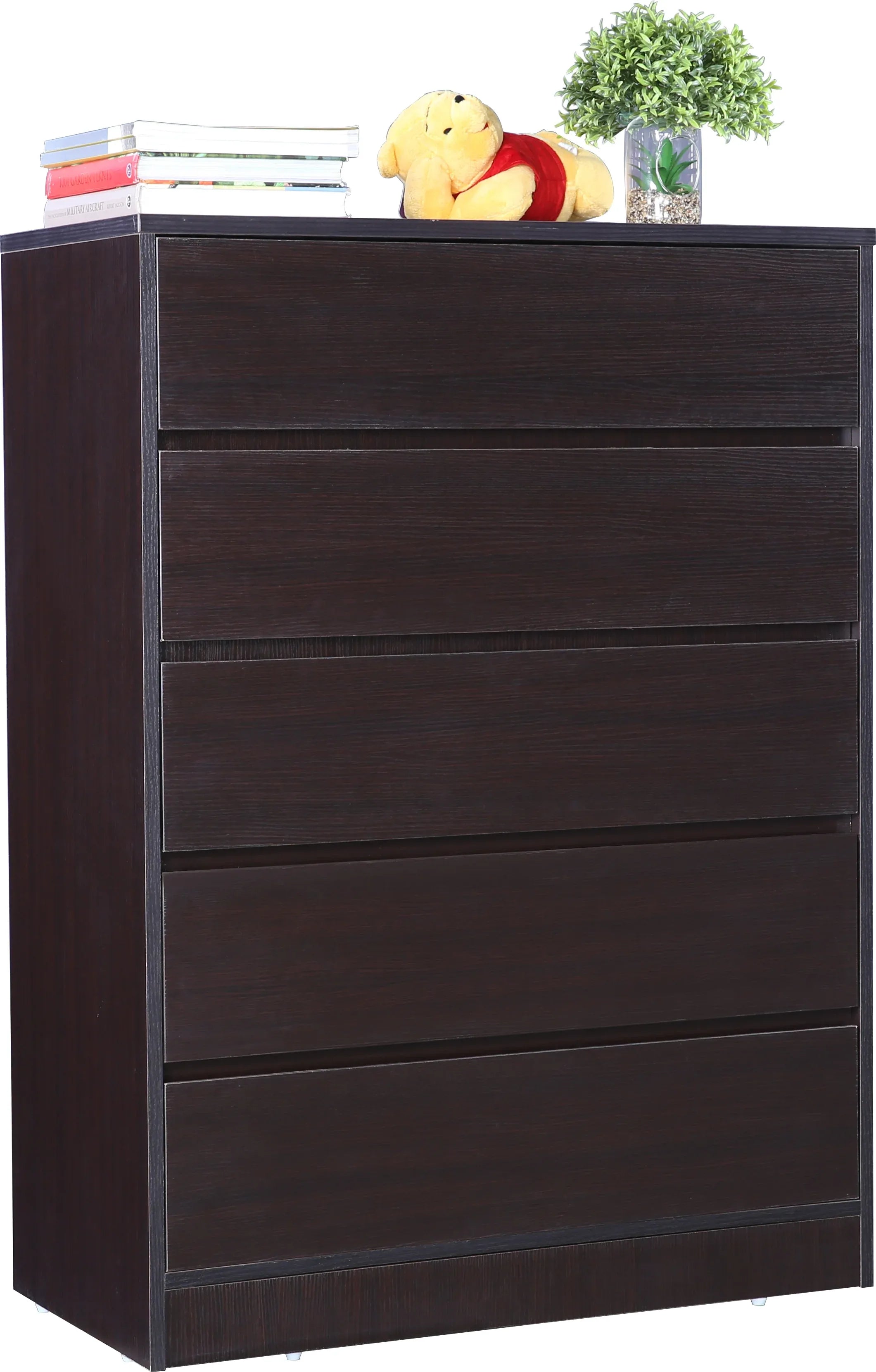 Basic Chest of 5 Drawer in Wenge Colour - HomeTown