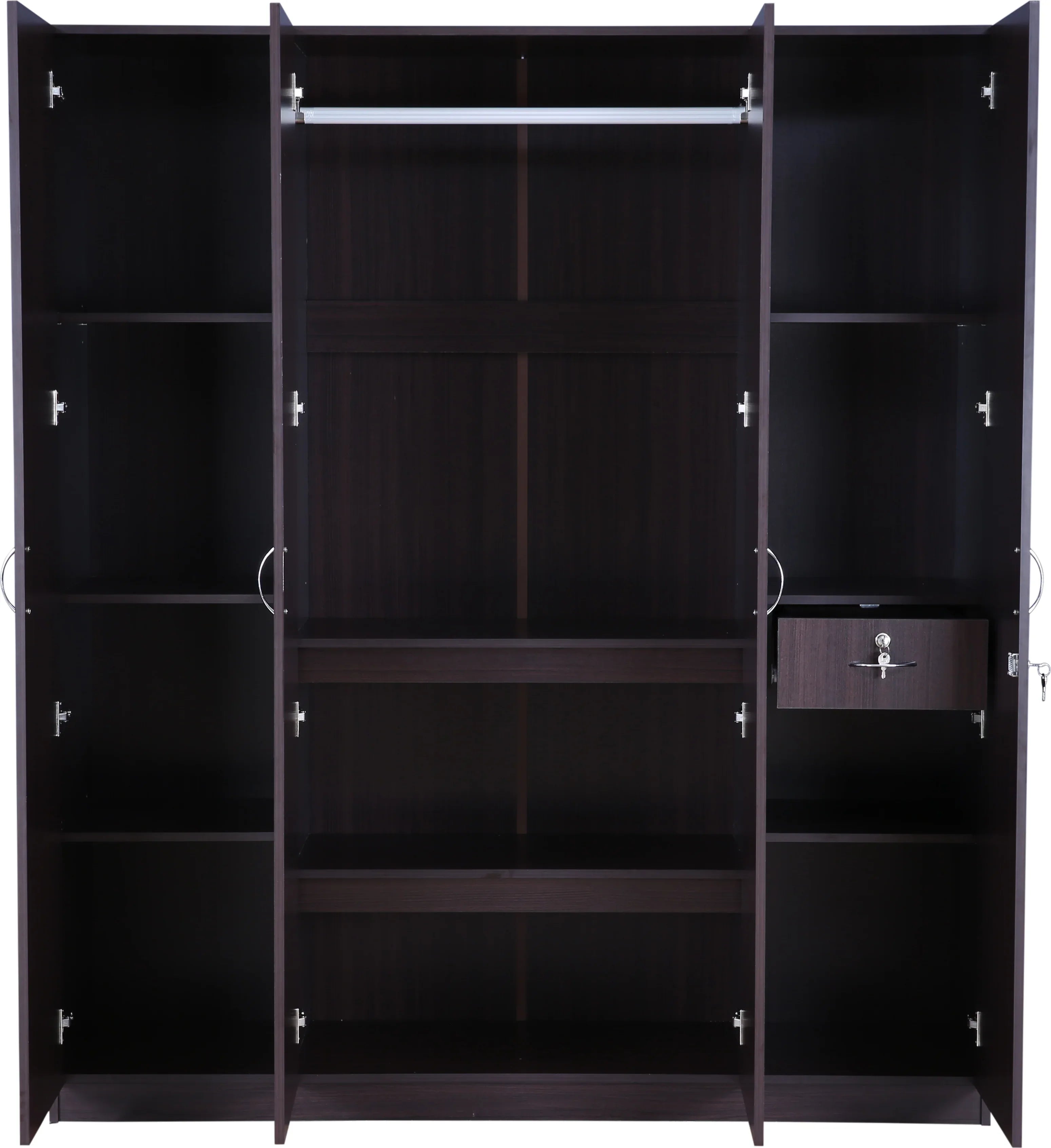 Allen 4 door wardrobe in Walnut Colour - HomeTown