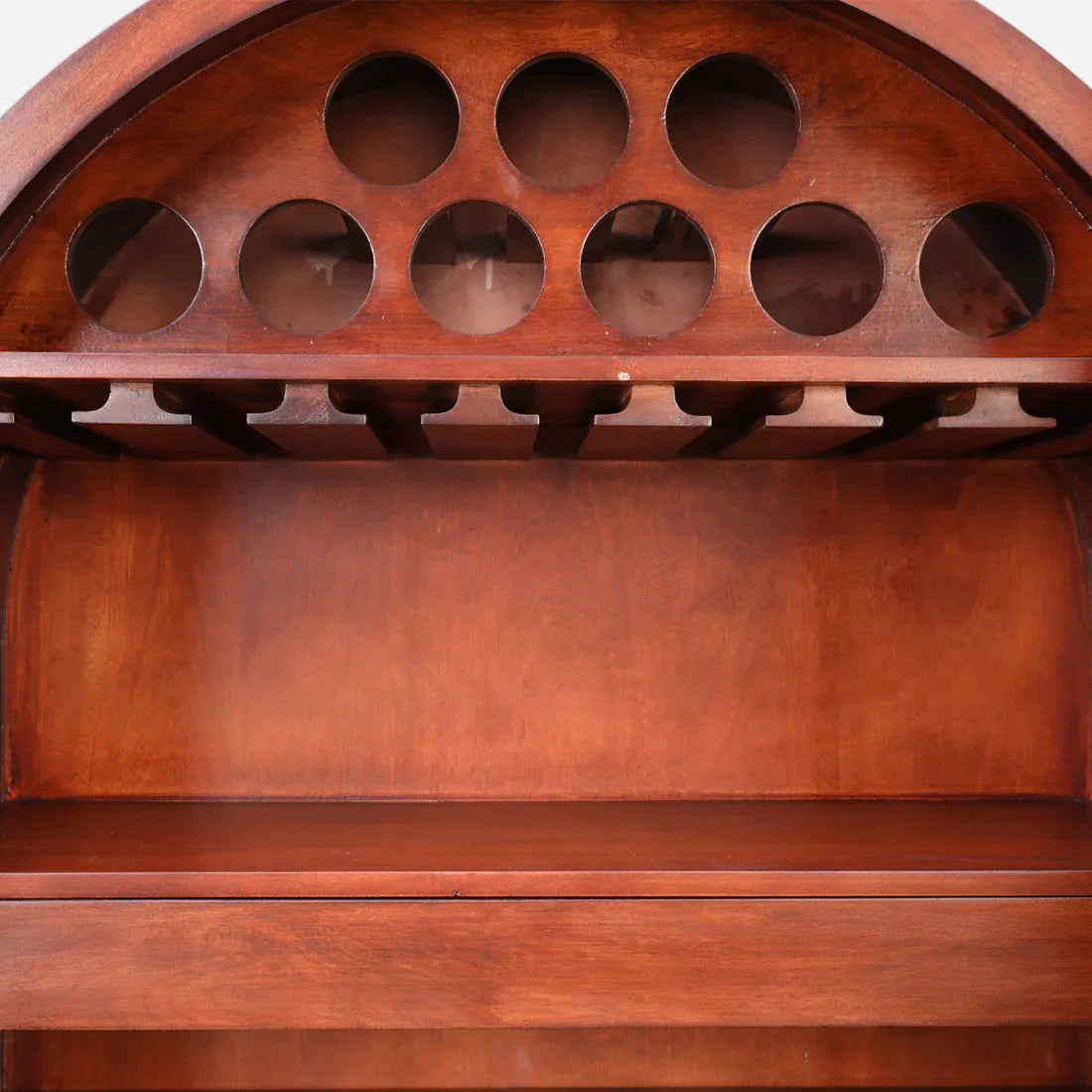 Cressida Solidwood Bar Unit in Walnut Colour - HomeTown