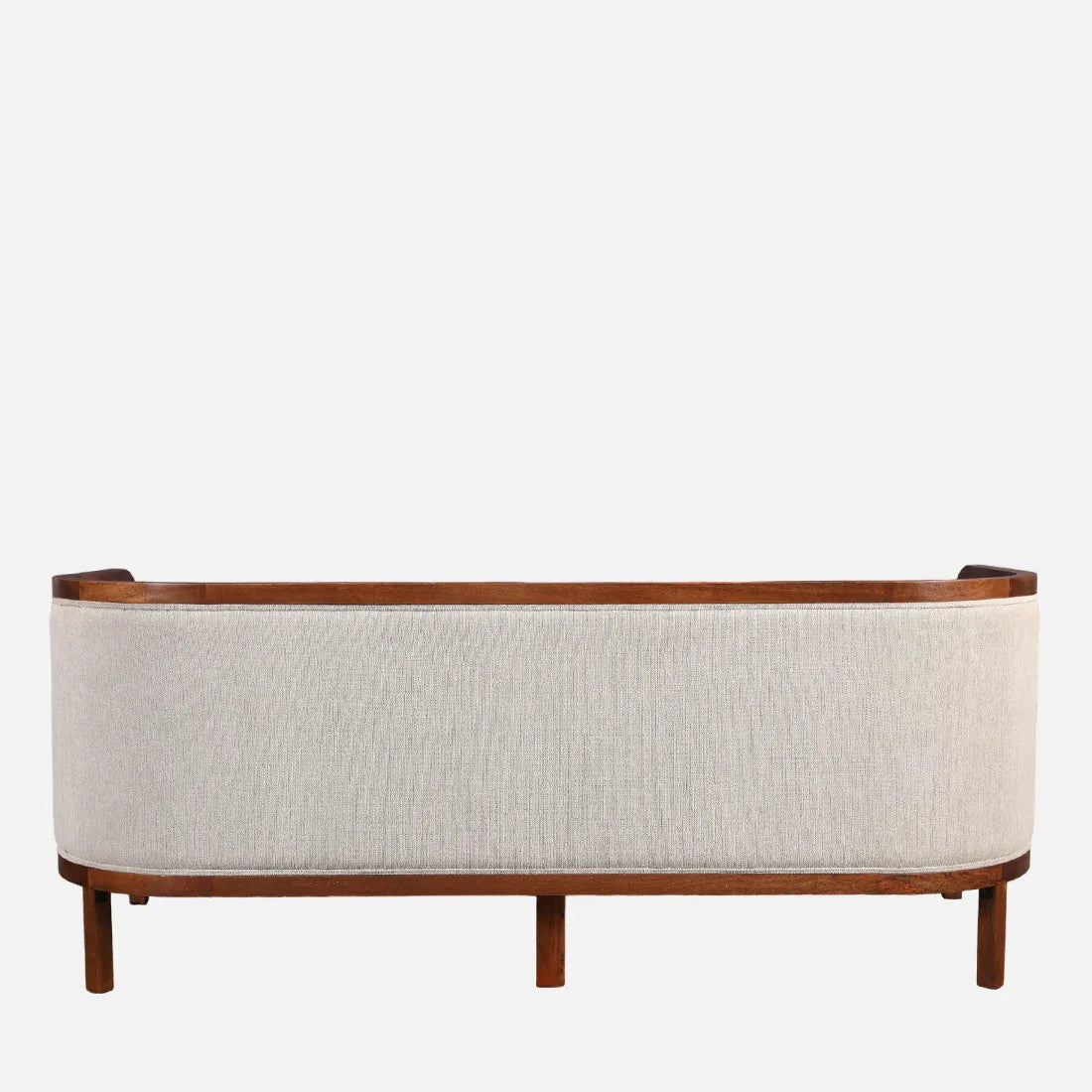Siam Solidwood Three Seater Sofa in Beige Colour - HomeTown