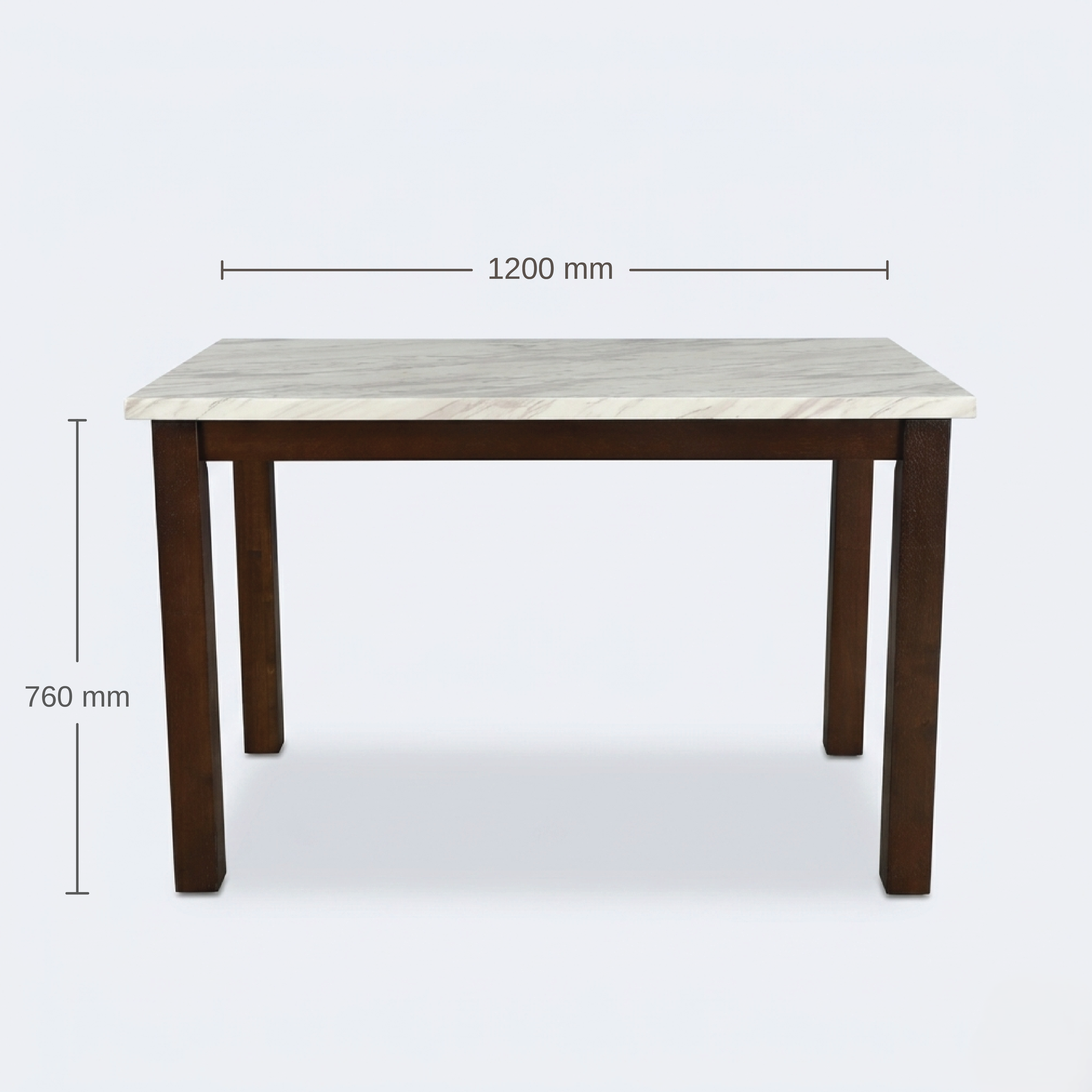 GLACIA 4 STR MARBLE FINISH DINNING TABLE