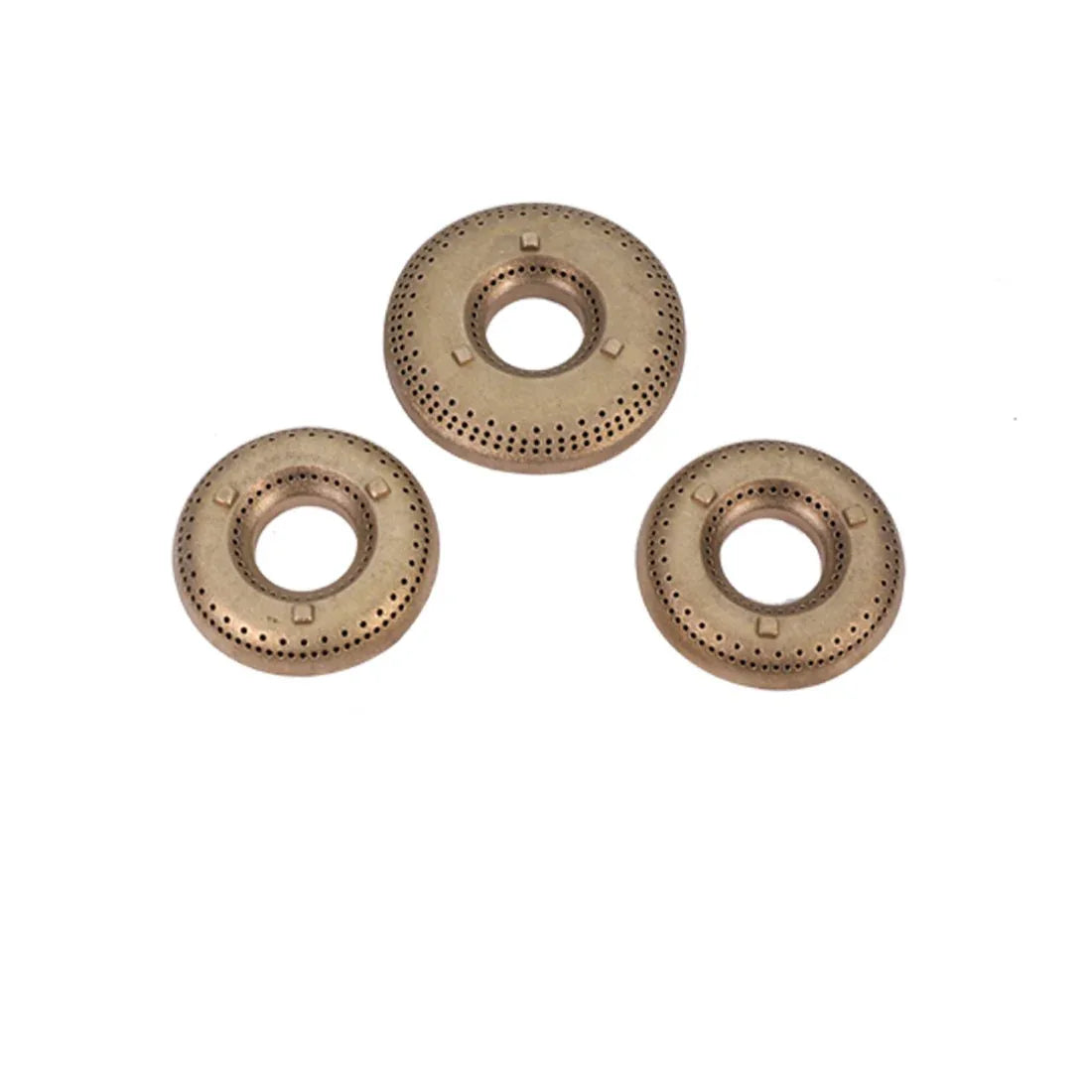 Octavia 1 - Gas Stove, 3 - Forged Brass Burners, 3 - Heavy duty pan support in Black Colour - HomeTown