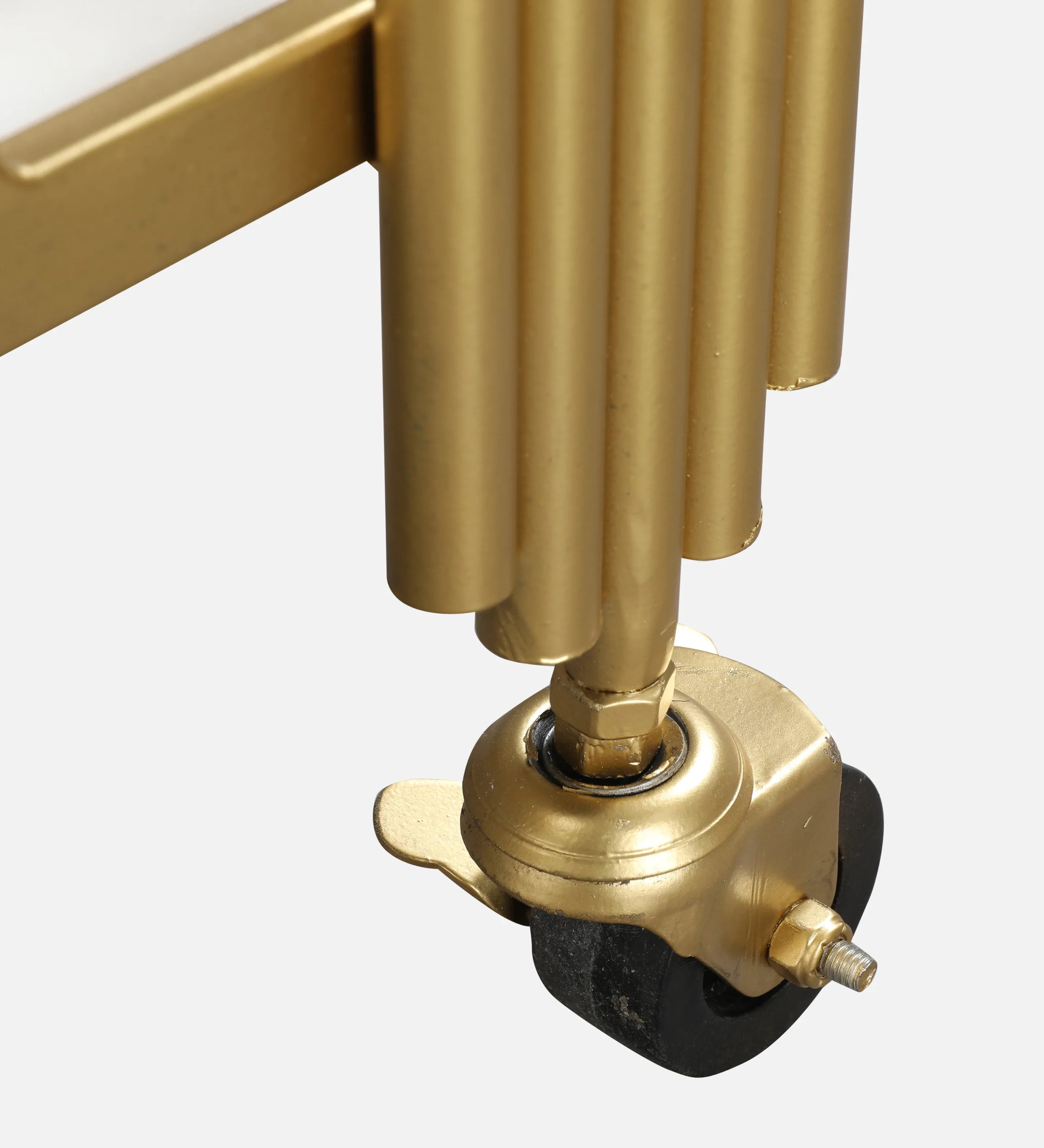 Giove Metal Serving Trolleys in Gold Colour - HomeTown