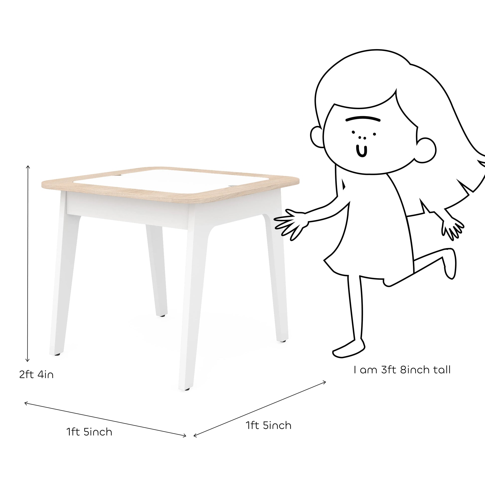 Roobik Activity Table & Chair in Chestnut Colour - HomeTown