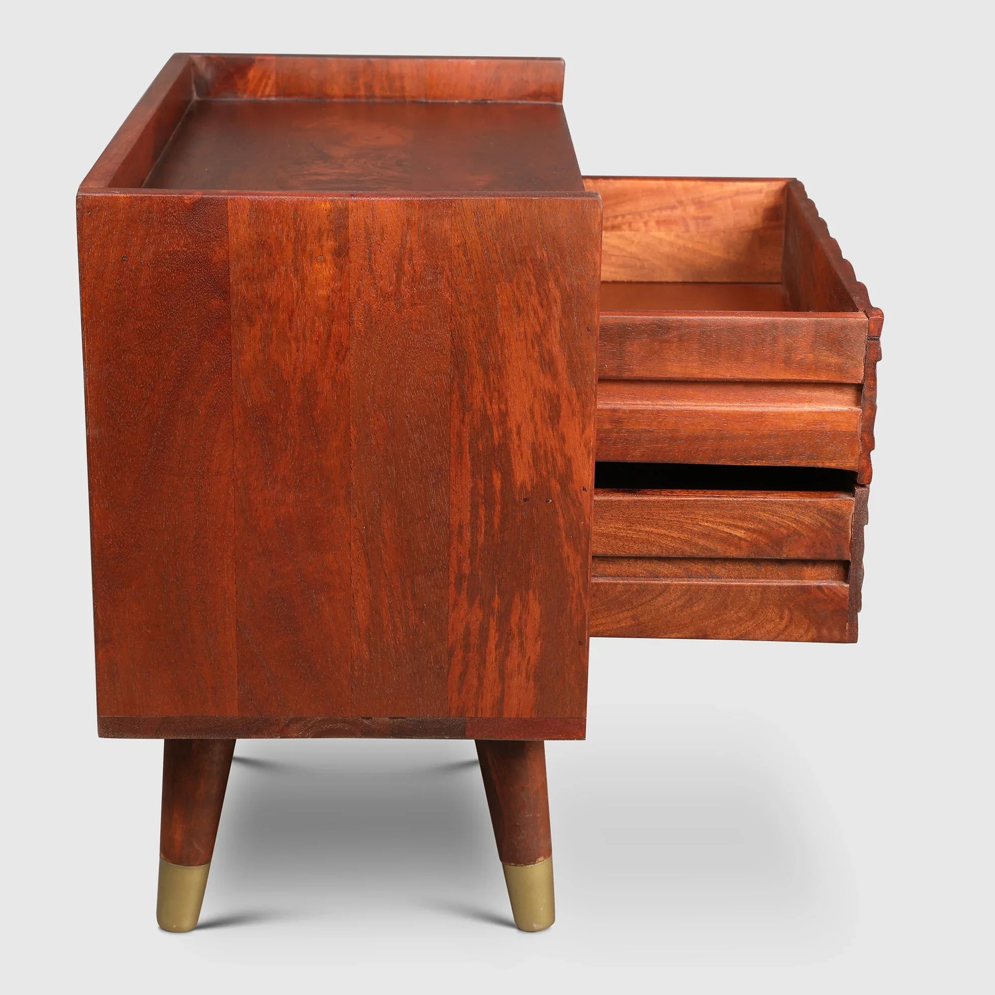 Phoolkari Night Stand in Honey Colour - HomeTown
