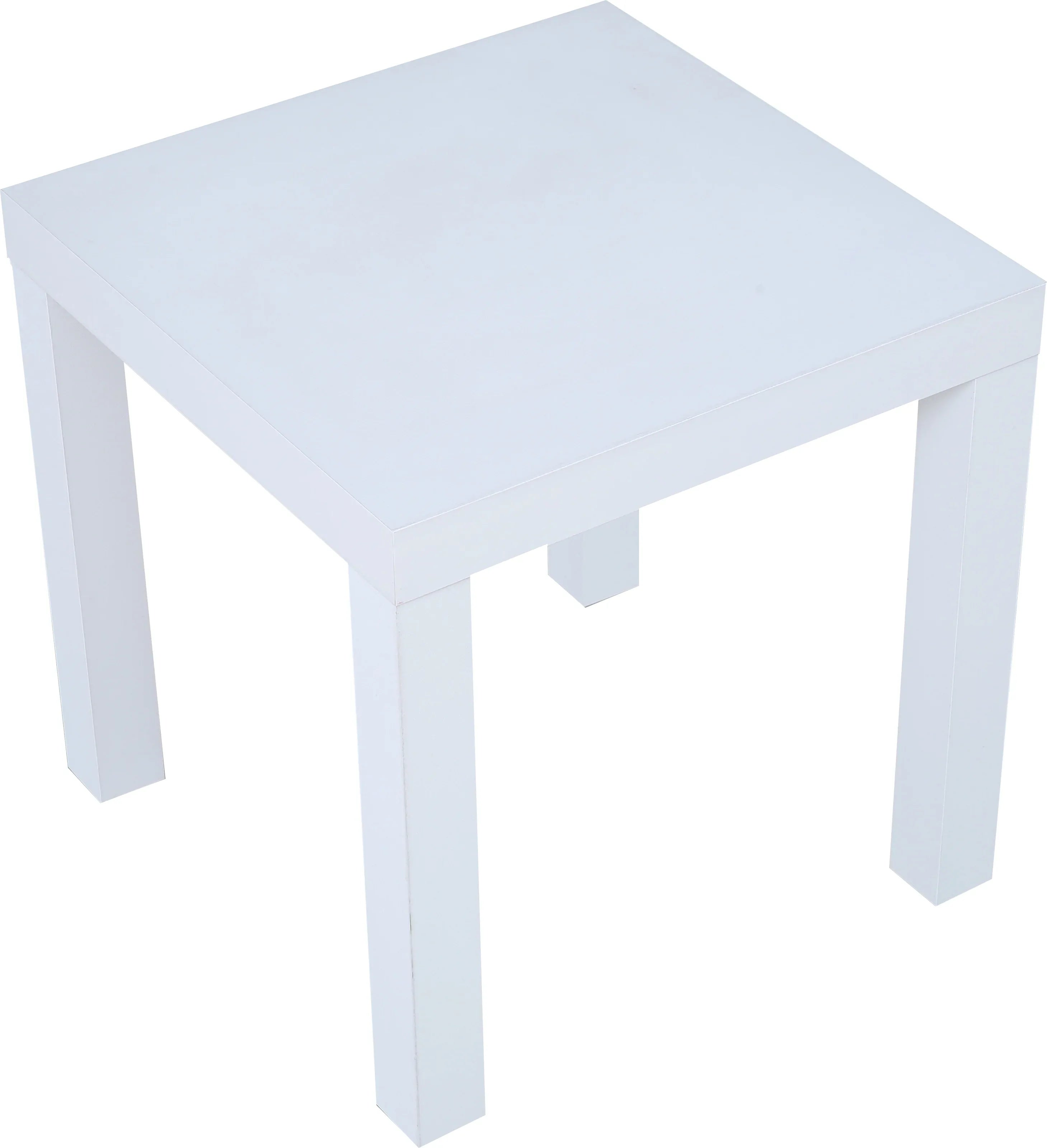 Larix Engineered Wood Side Table in White Colour - HomeTown