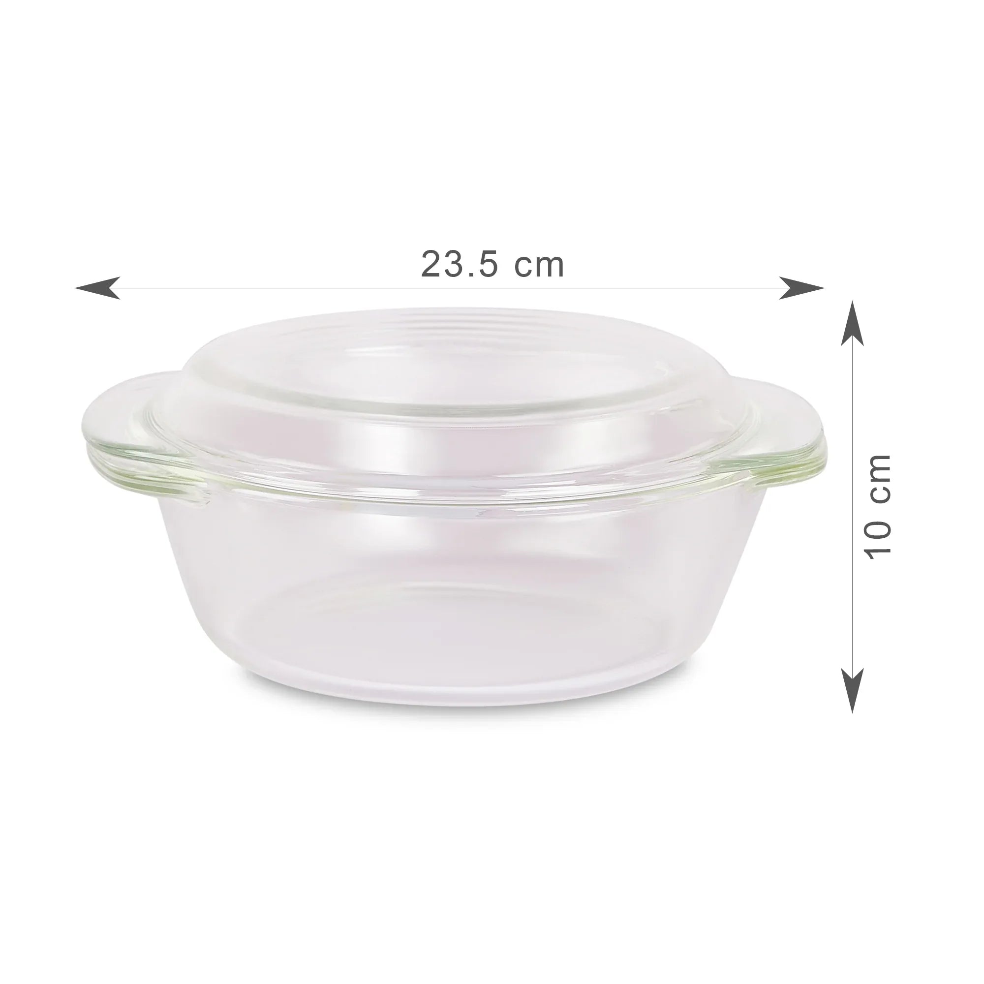 Fiesta Borosilicate Glass Casserole Set of 4 in Clear Colour - HomeTown