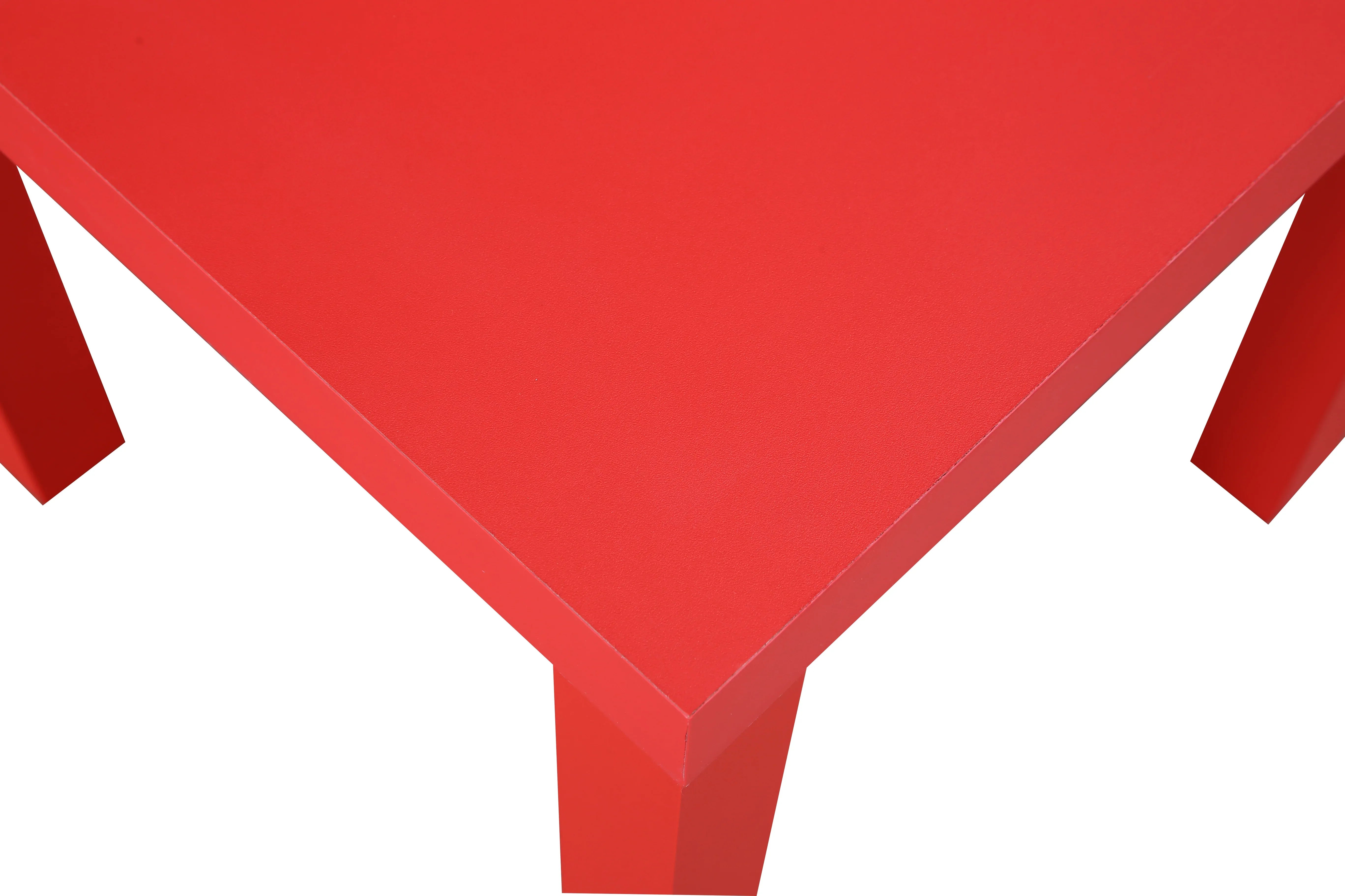 Larix Engineered Wood Side Table in Red Colour - HomeTown