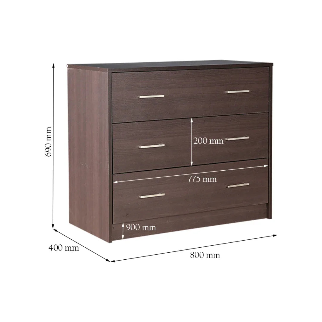 Atlas Engineered Wood Chest of Drawers in Beech Colour - HomeTown