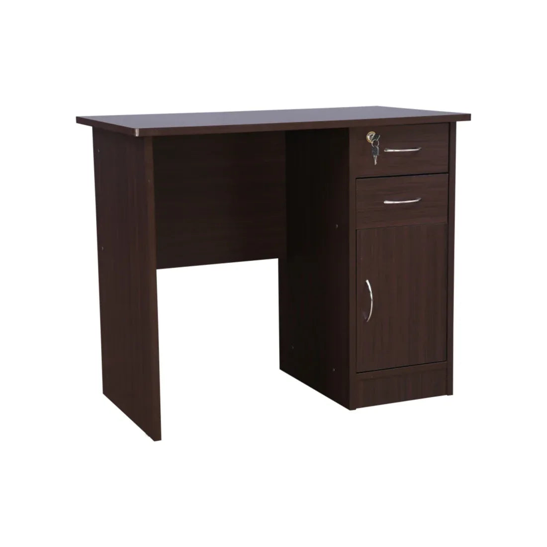 Simply Engineered Wood Study Table with 3 Drawer in Walnut Colour - HomeTown