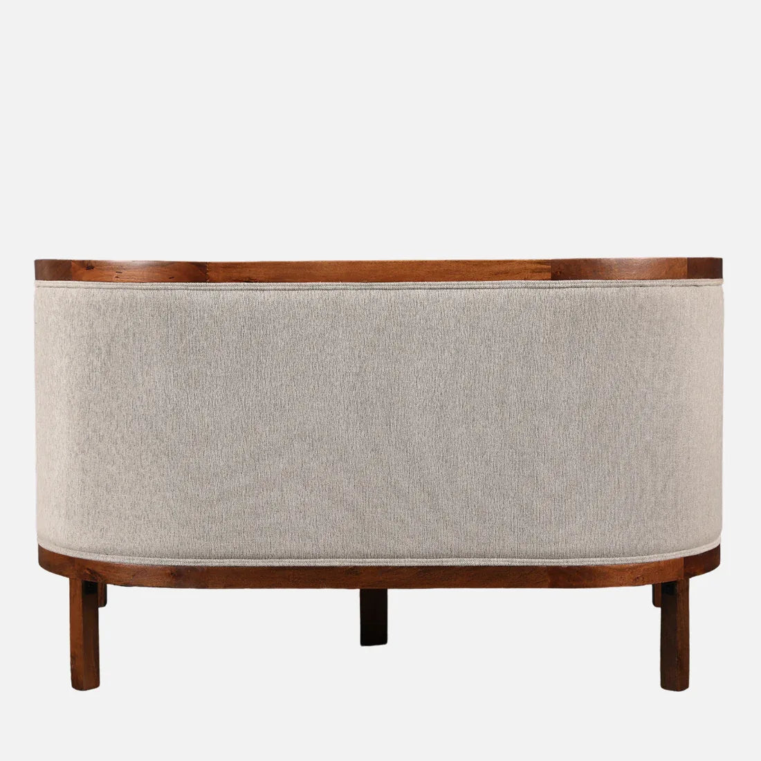 Siam Solidwood Two Seater Sofa in Beige Colour - HomeTown