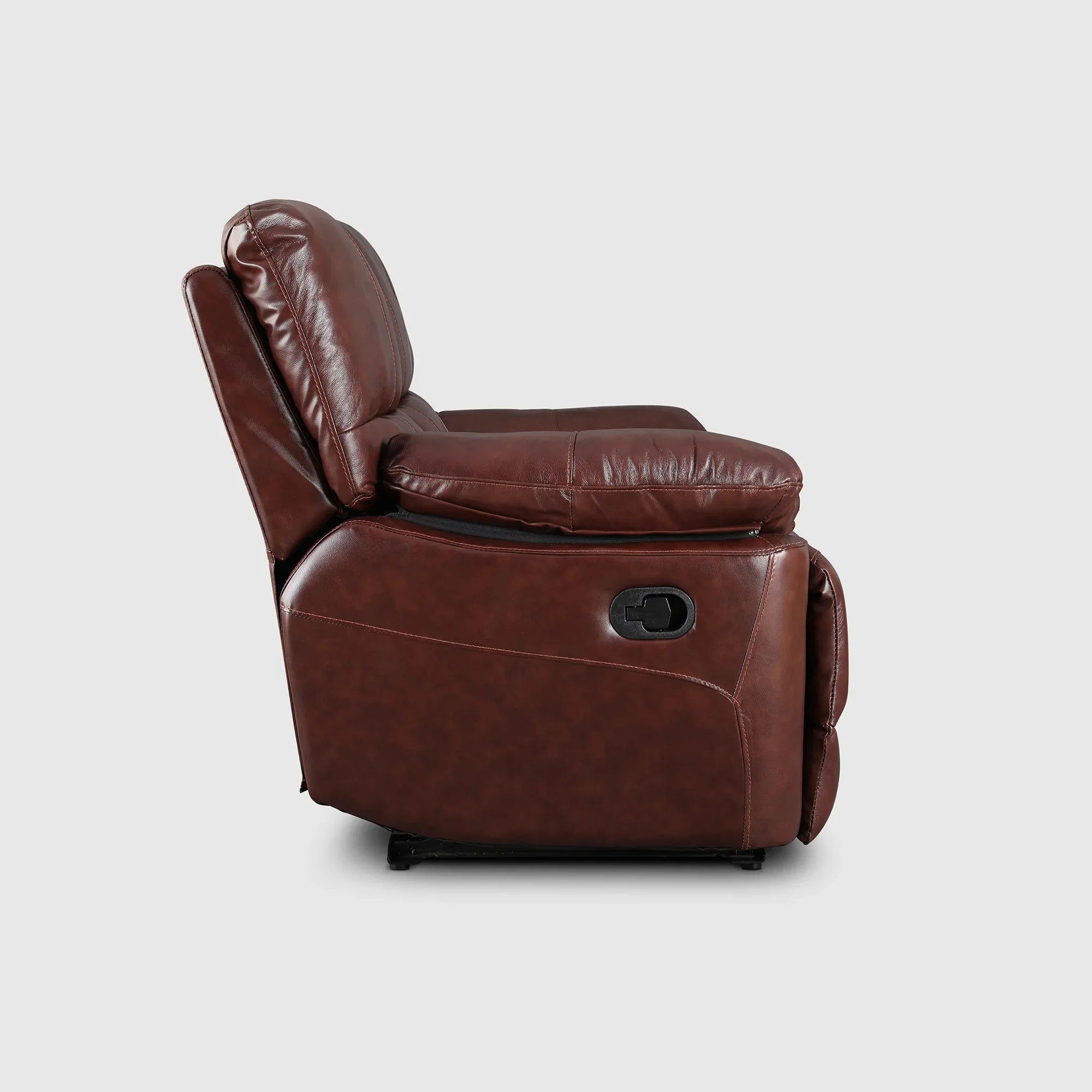 Charles Half Leather Two Seater Recliner - HomeTown