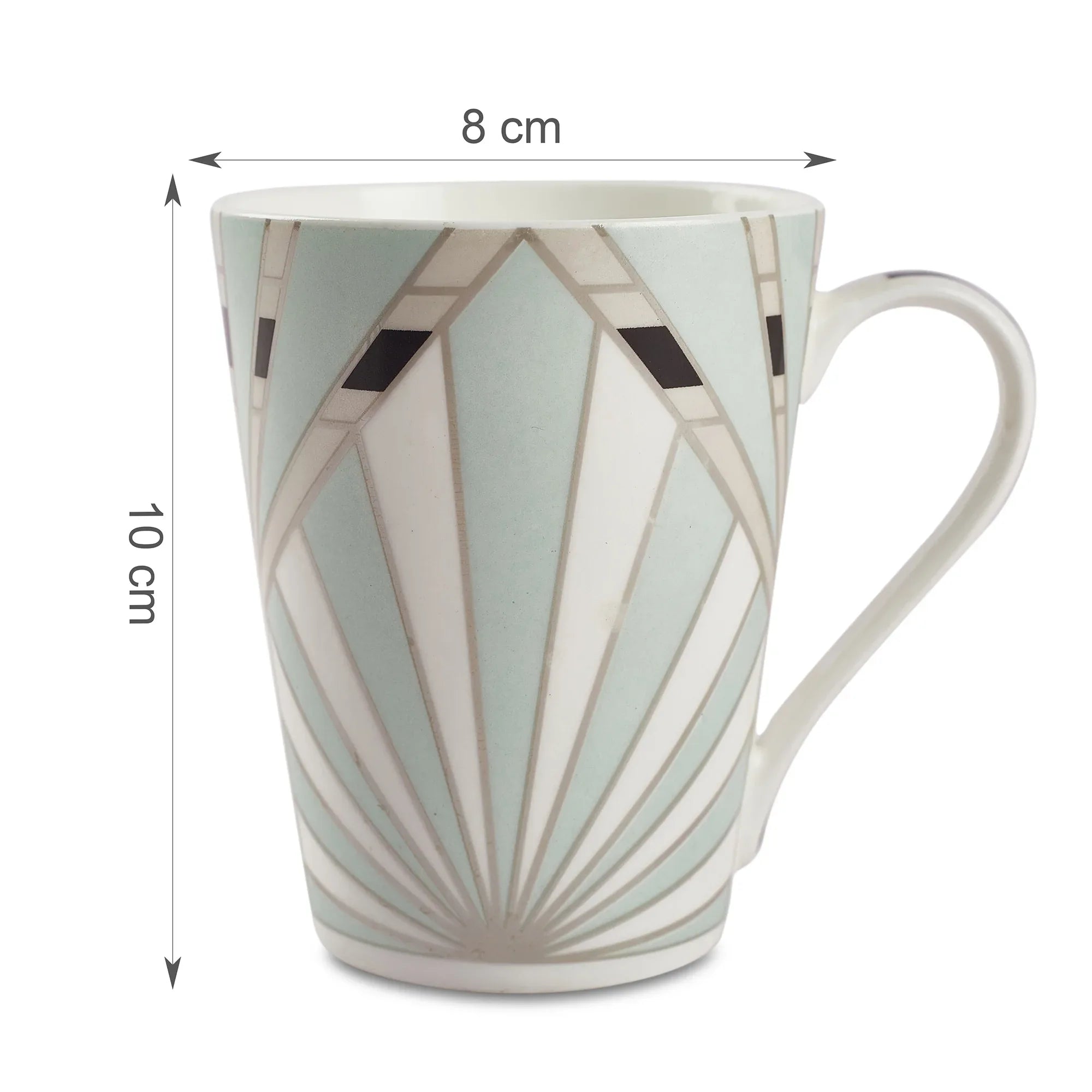 Sapphire Bone China Coffee Mug Set of 4 in Blue Colour - HomeTown