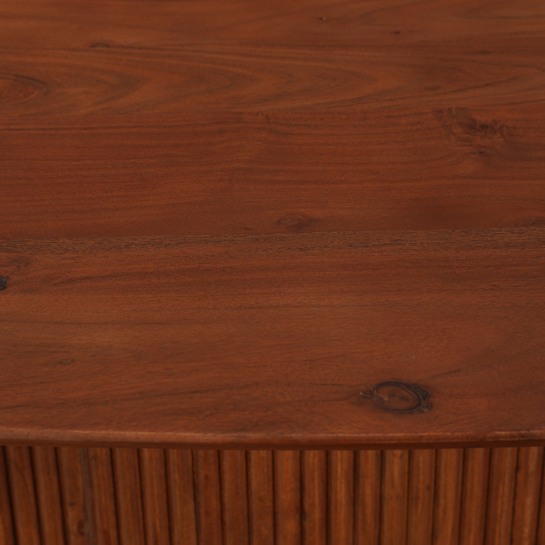 Caravelle Solidwood Six Seater Dining Table in Brown Colour
