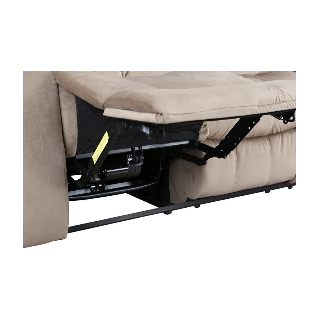 Bradford Fabric Three Seater Recliner in Beige Colour - HomeTown