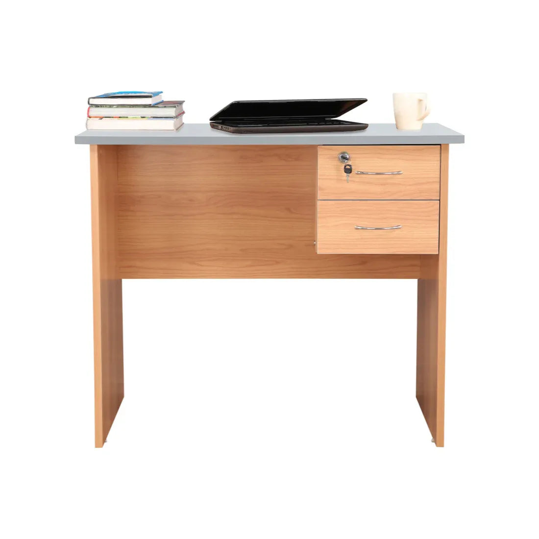 Simply Study Table in Honey + White Colour - HomeTown