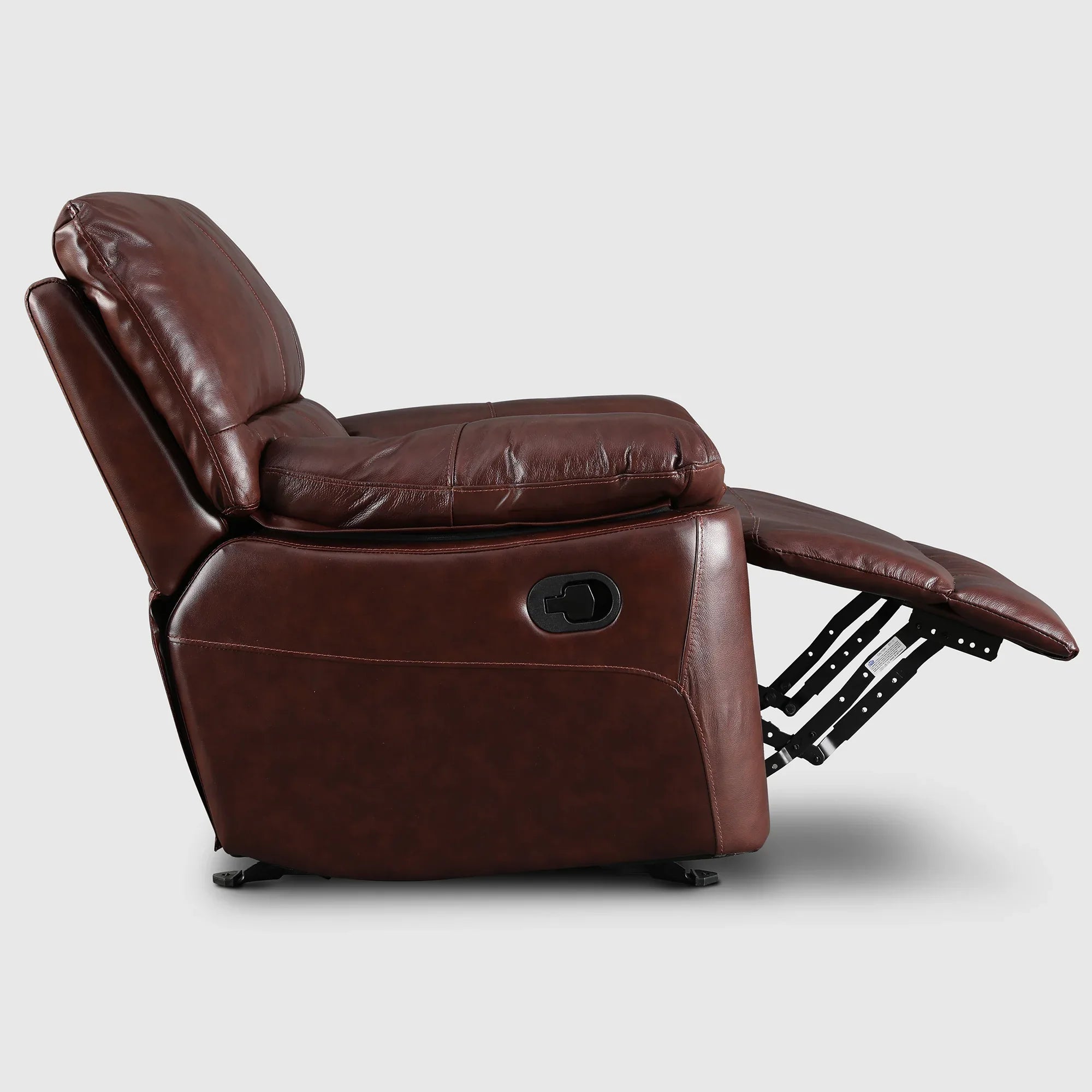 Charles Half Leather Single Seater Recliner - HomeTown