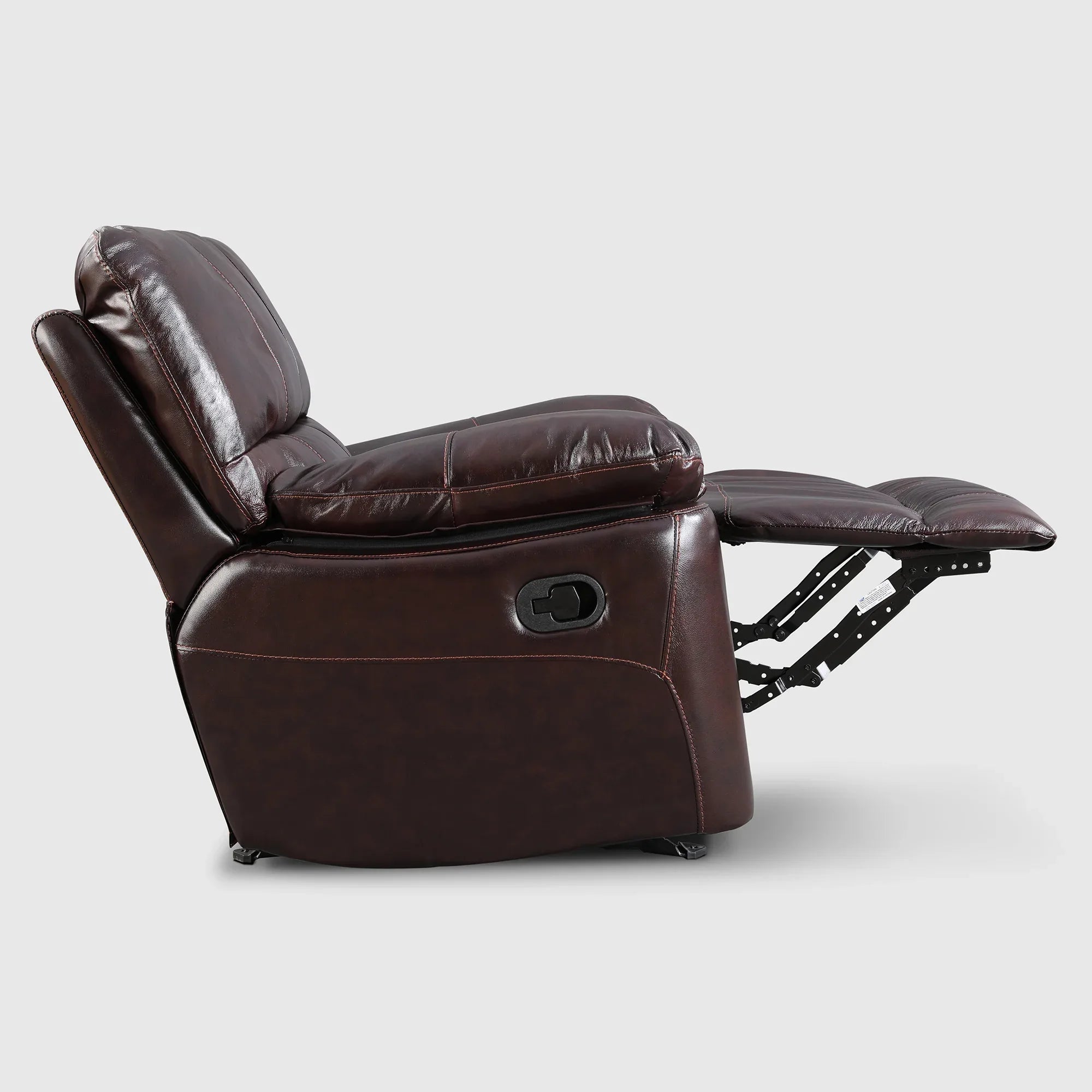 Charles Half Leather Single Seater Recliner - HomeTown