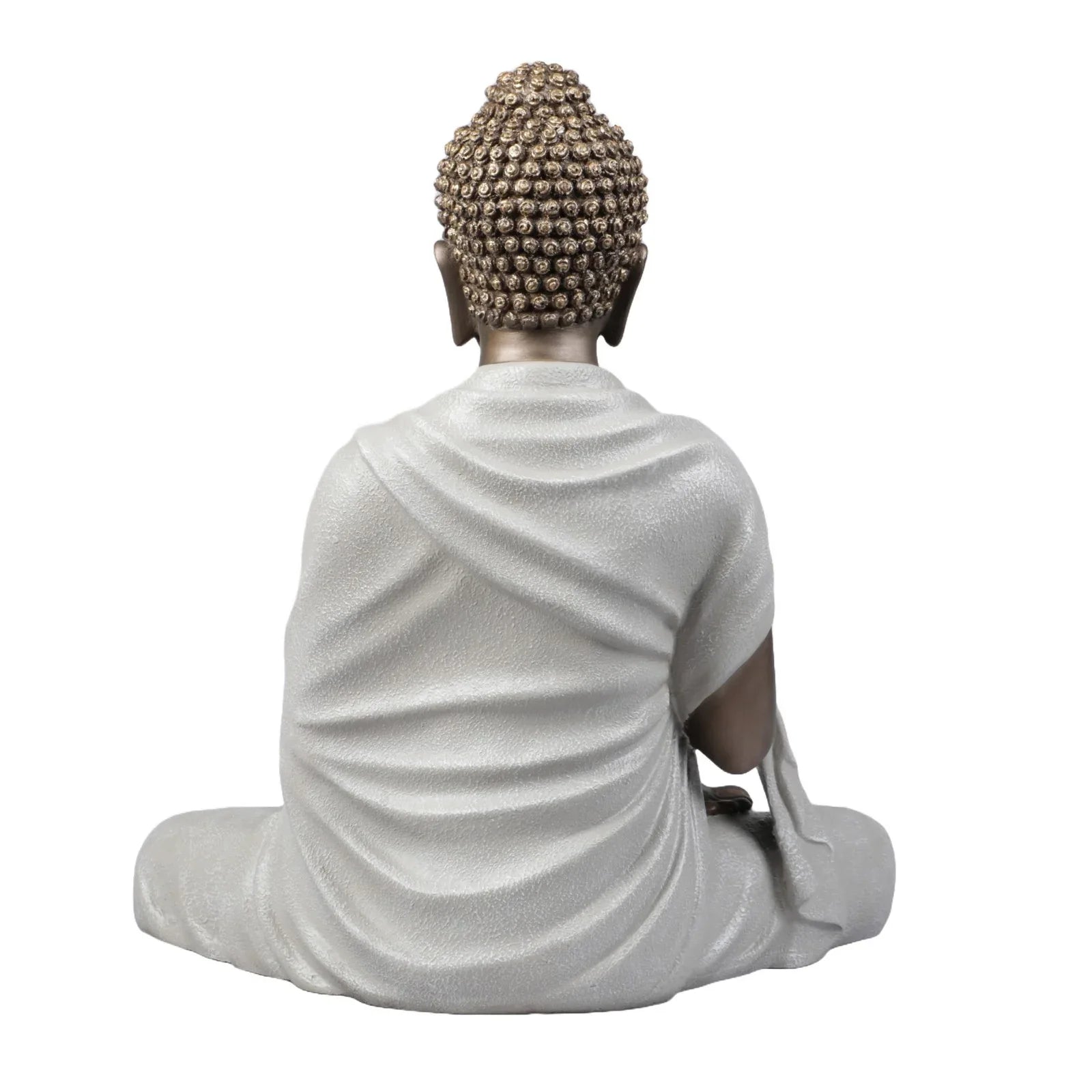 Diverse Expression Elegant Buddha Sculpture 46cm in Bronze White - HomeTown