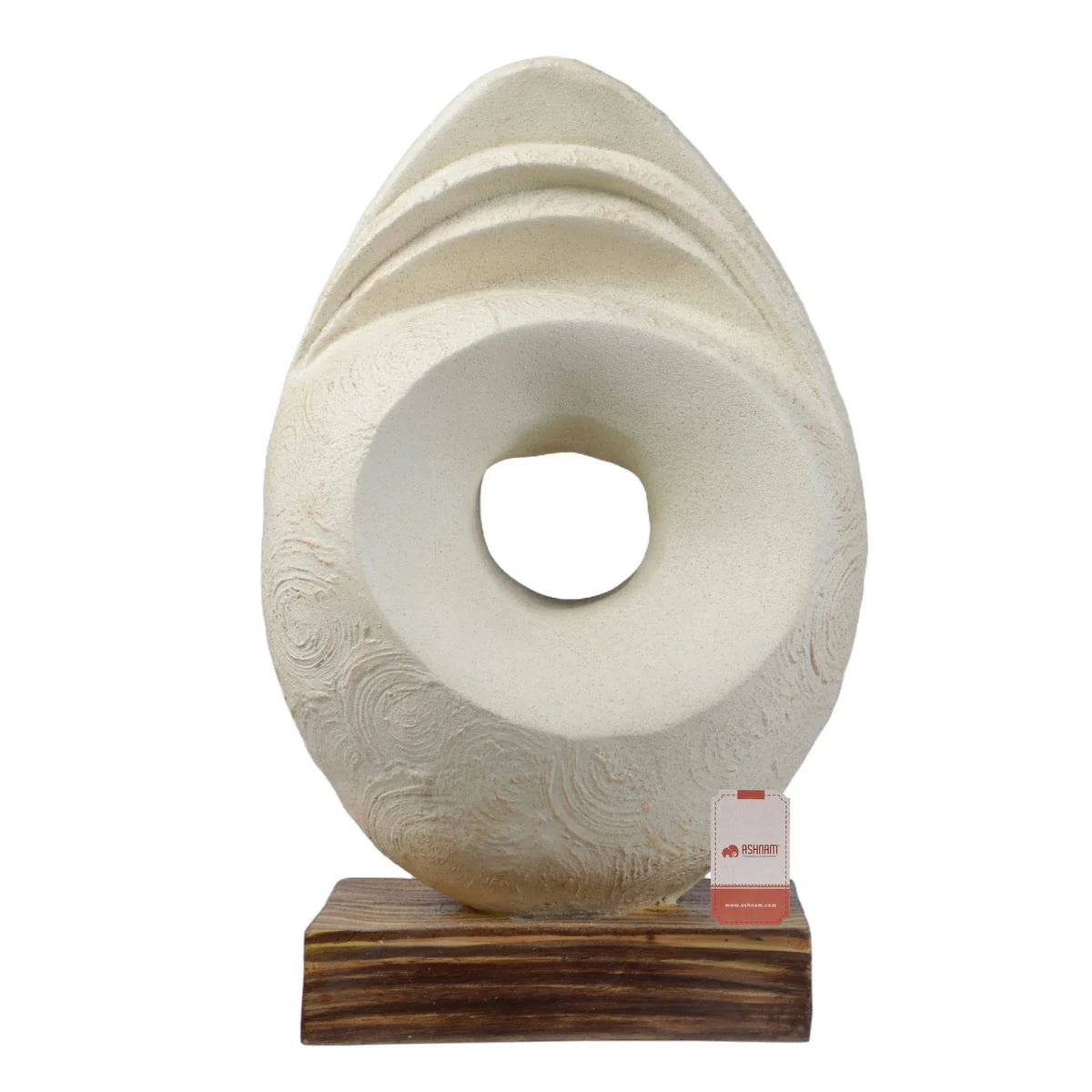 Calista Modern Abstract Showpiece 32cm in Ivory Colour - HomeTown