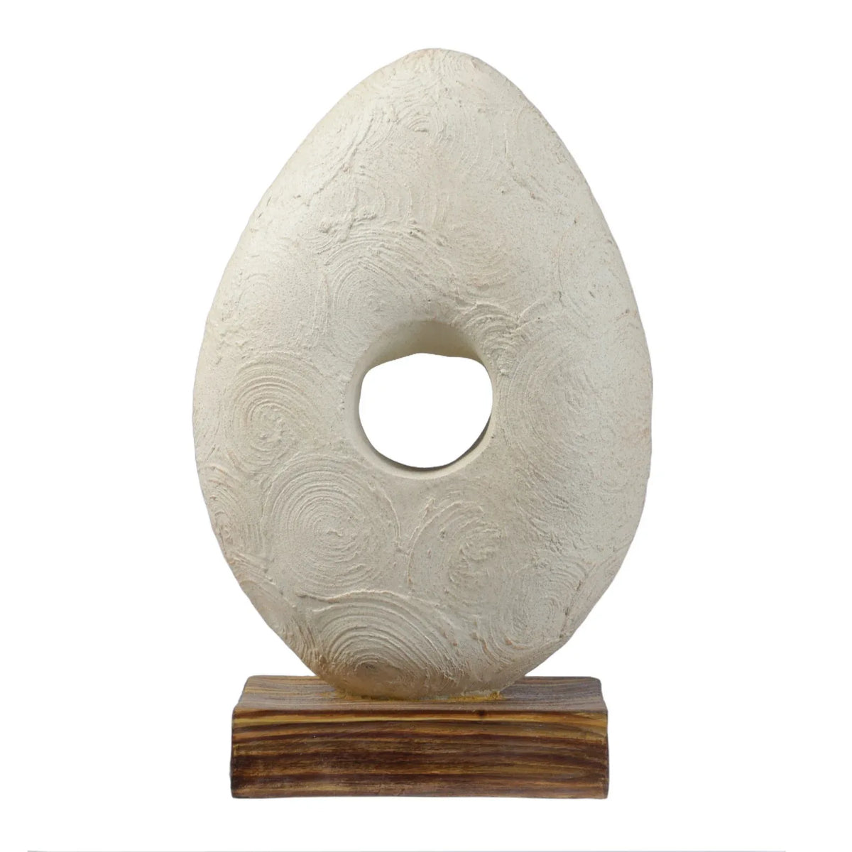 Calista Modern Abstract Showpiece 32cm in Ivory Colour - HomeTown