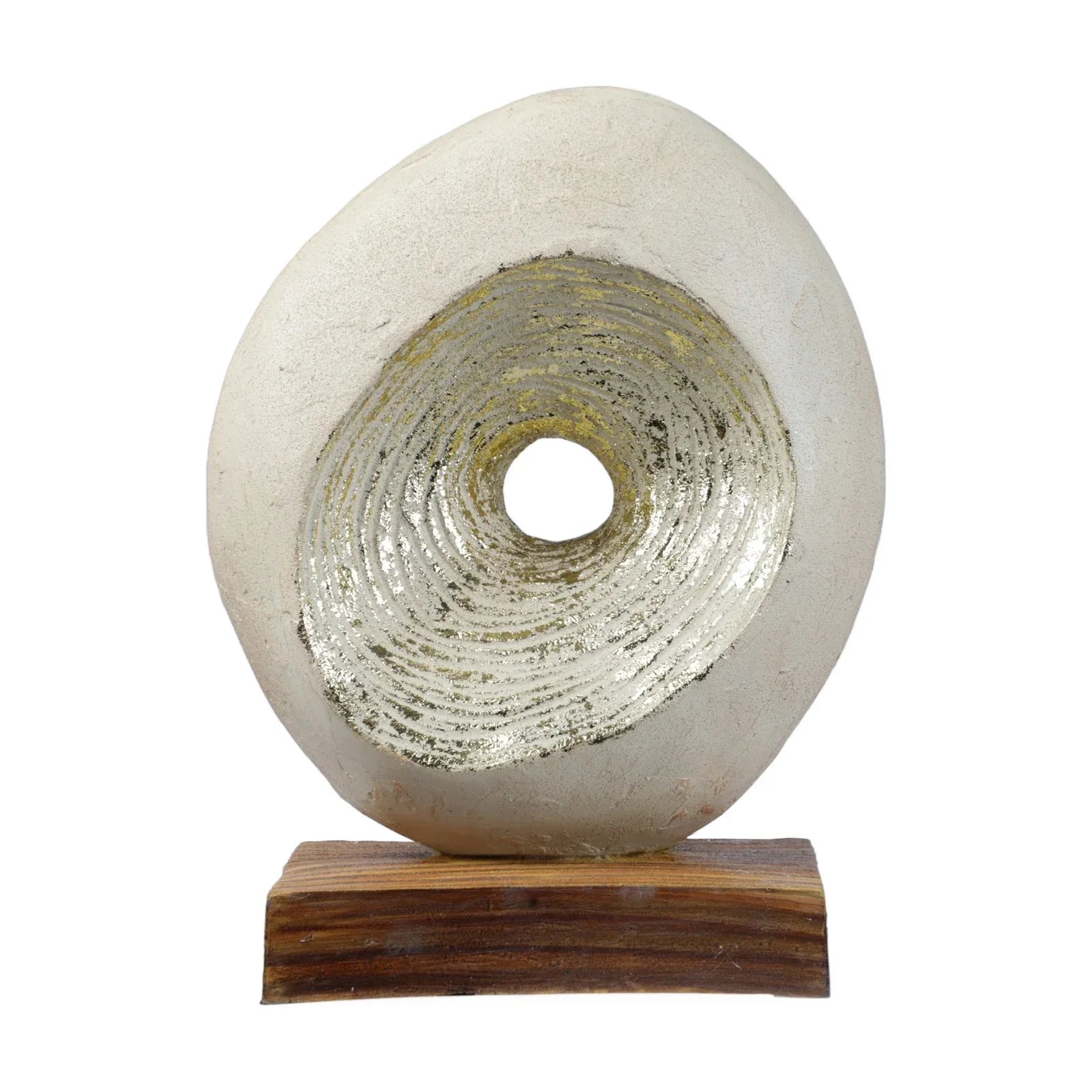 Calista Modern Abstract Showpiece 29cm in Ivory - HomeTown