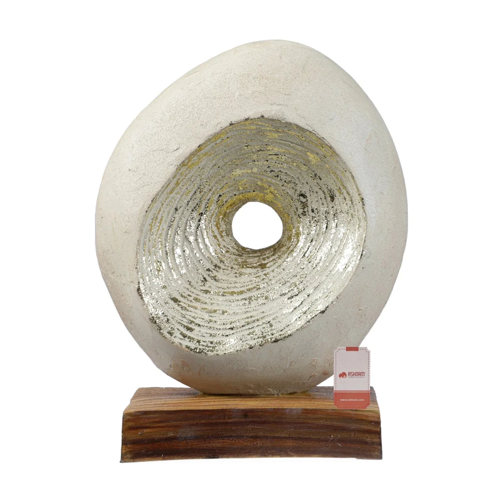 Calista Modern Abstract Showpiece 29cm in Ivory - HomeTown