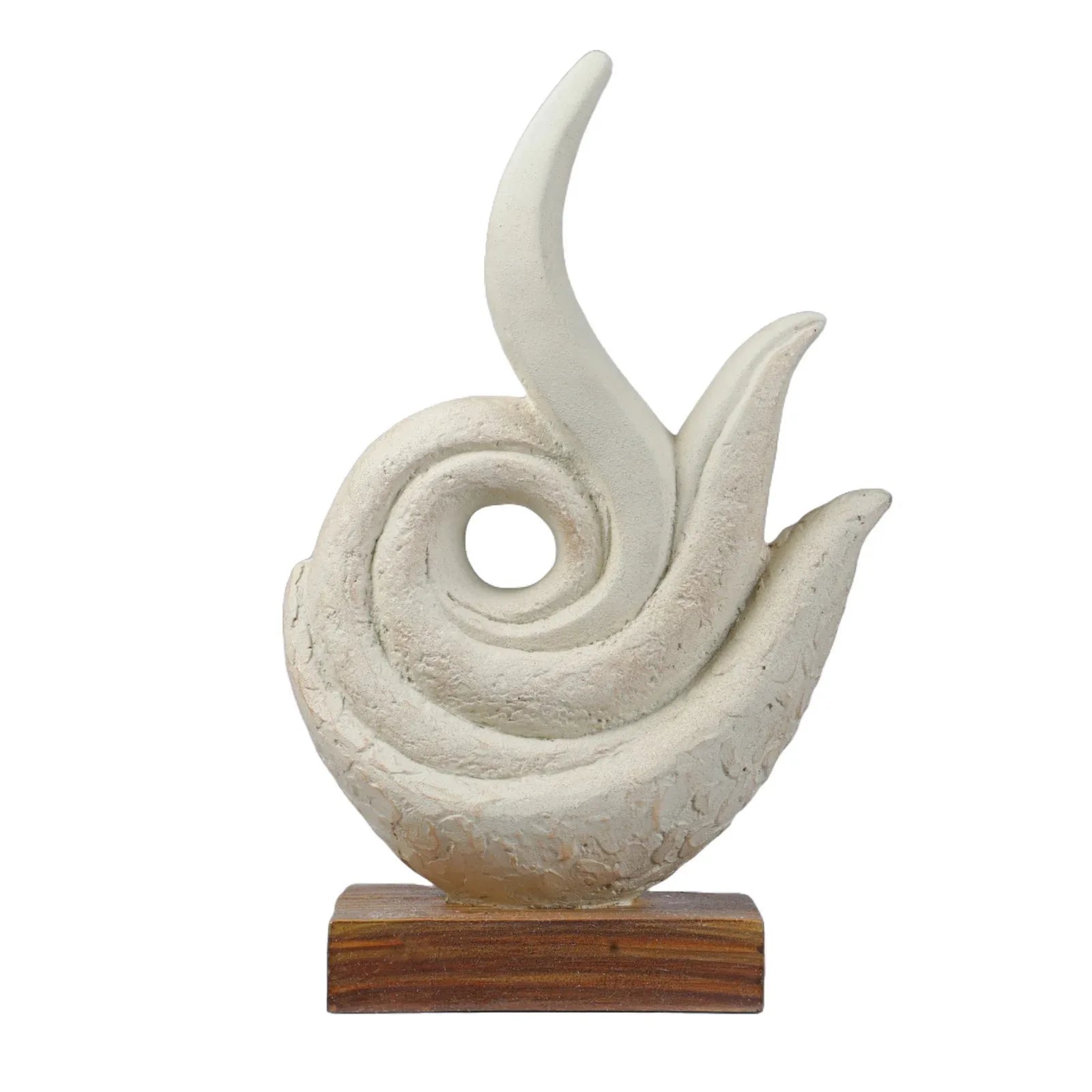 Calista Modern Abstract Showpiece 32cm in Ivory - HomeTown