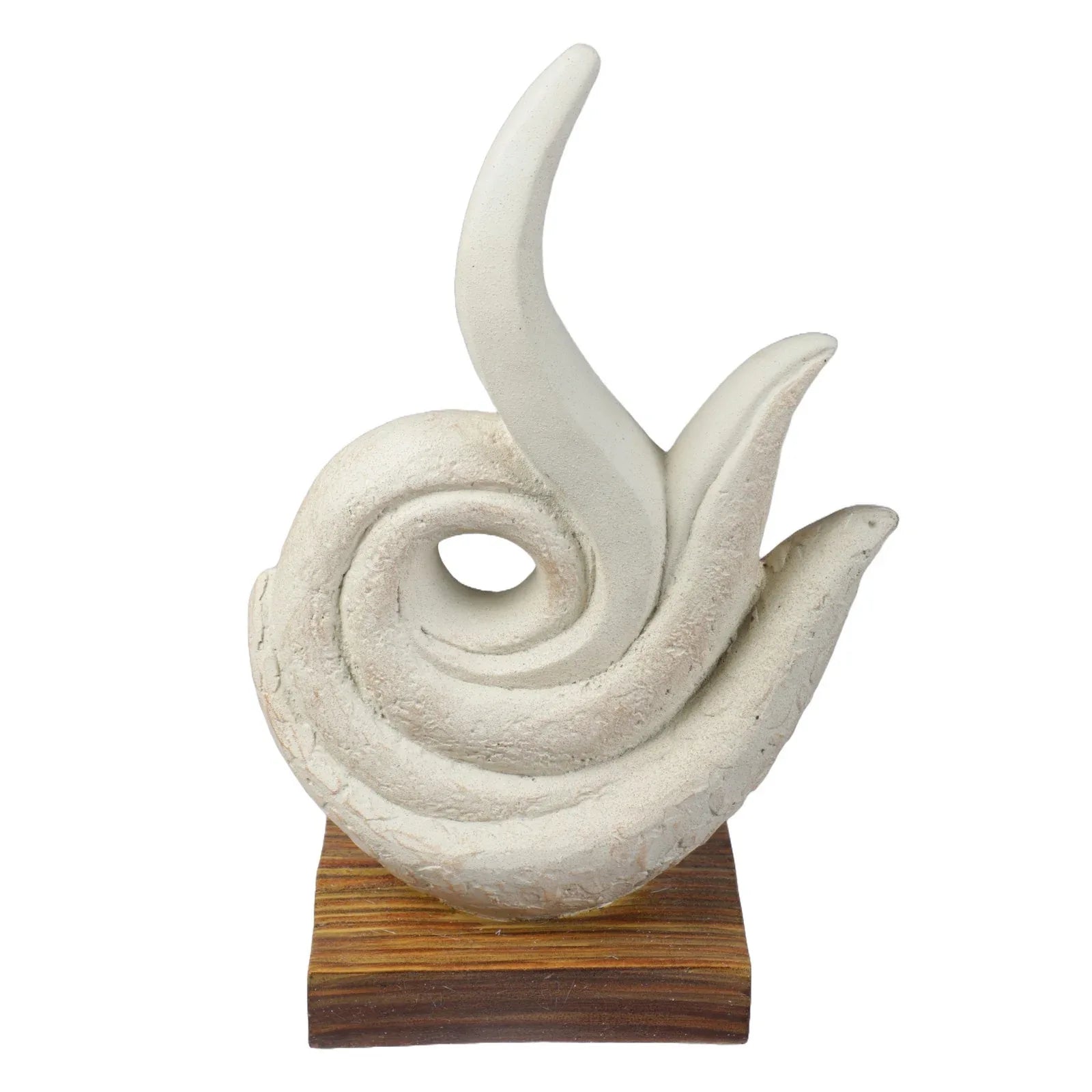 Calista Modern Abstract Showpiece 32cm in Ivory - HomeTown