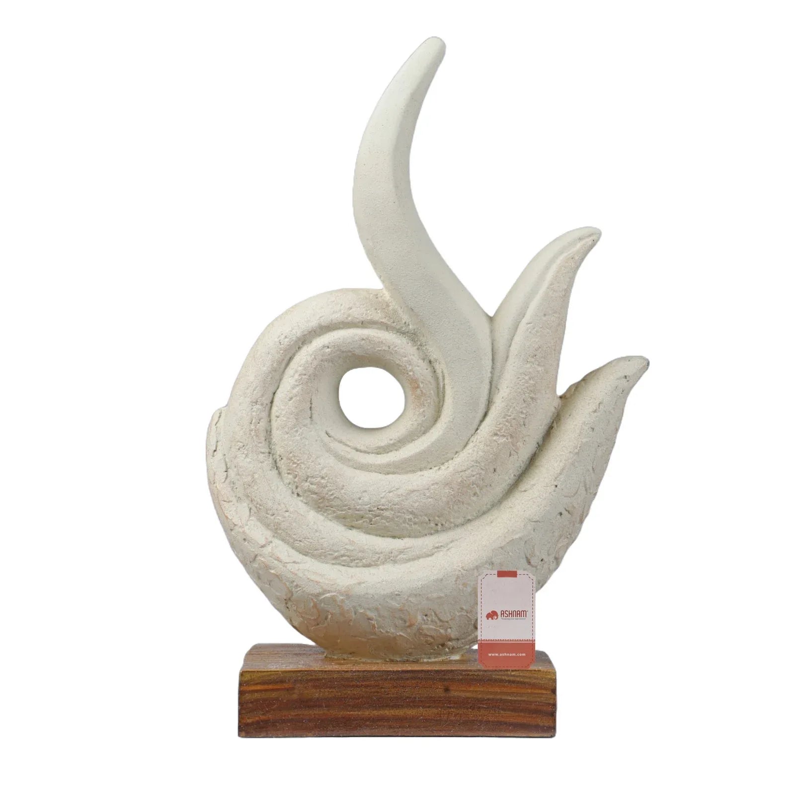 Calista Modern Abstract Showpiece 32cm in Ivory - HomeTown