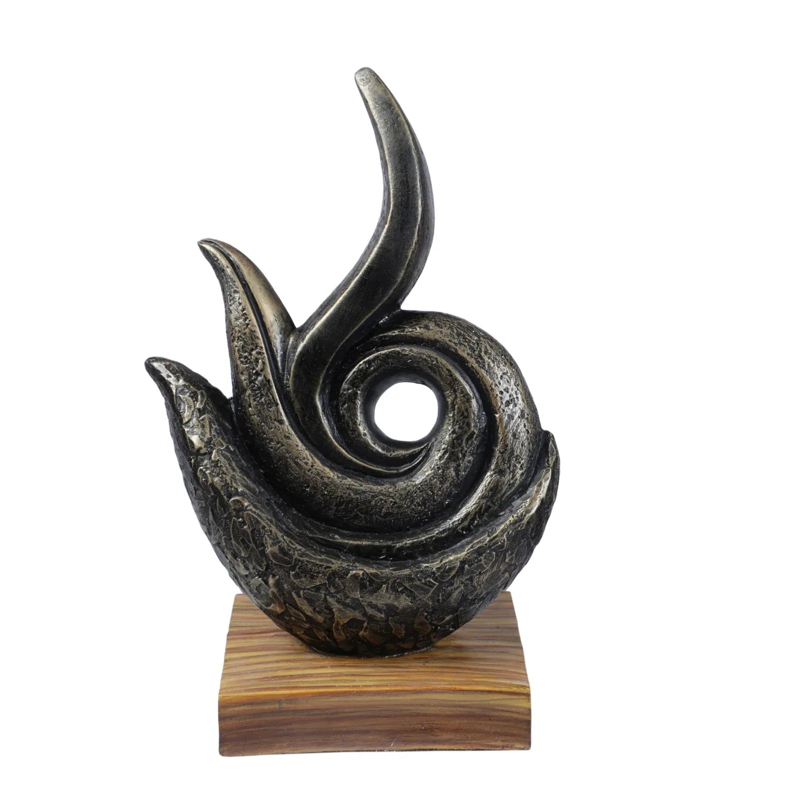 Calista Modern Abstract Showpiece 32cm in Black Gold - HomeTown