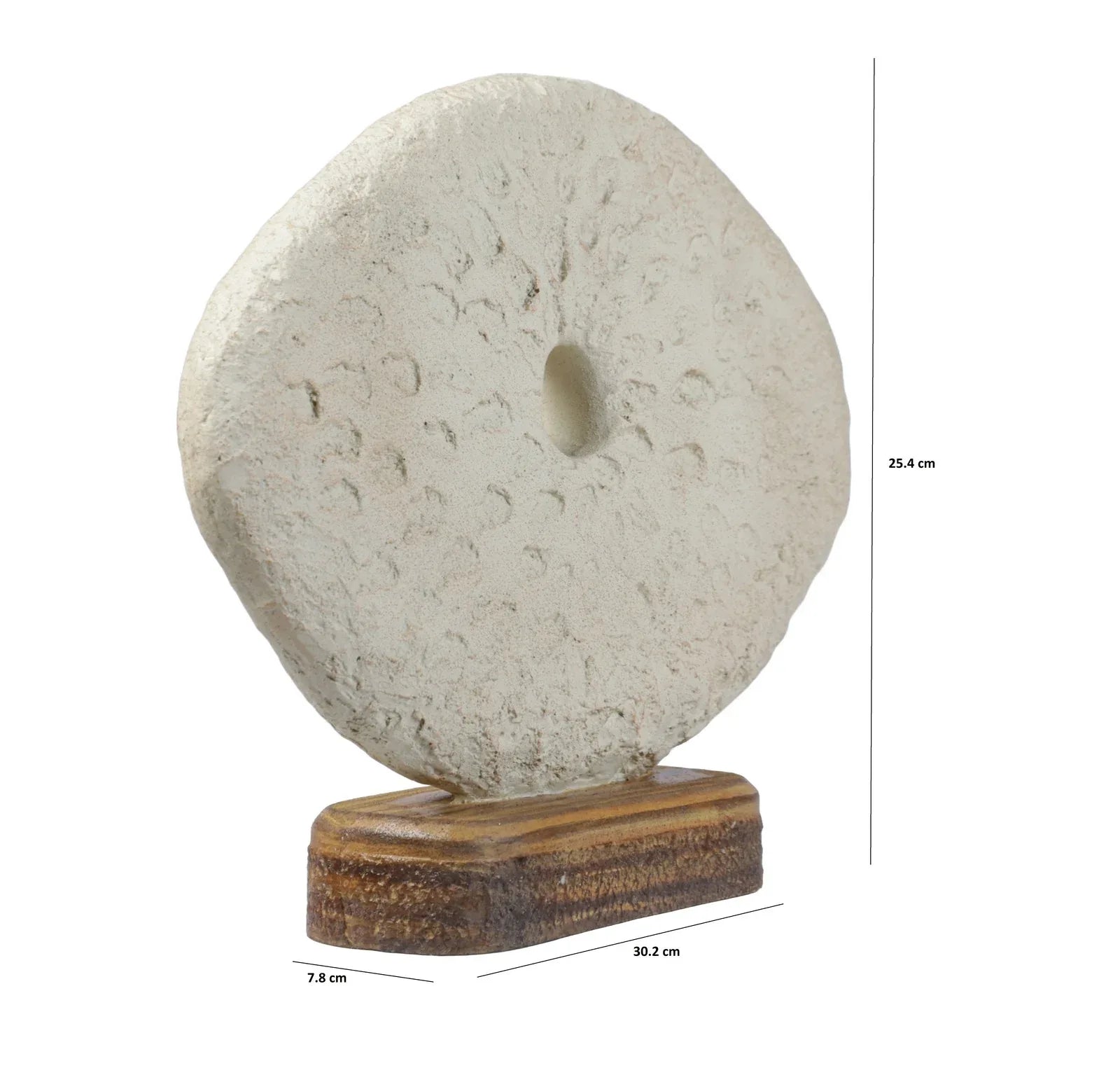 Calista Modern Abstract Showpiece 26cm in Ivory - HomeTown