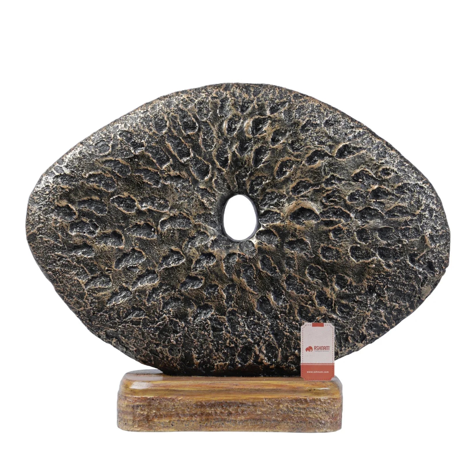 Calista Modern Abstract Showpiece 26cm in Black Gold - HomeTown