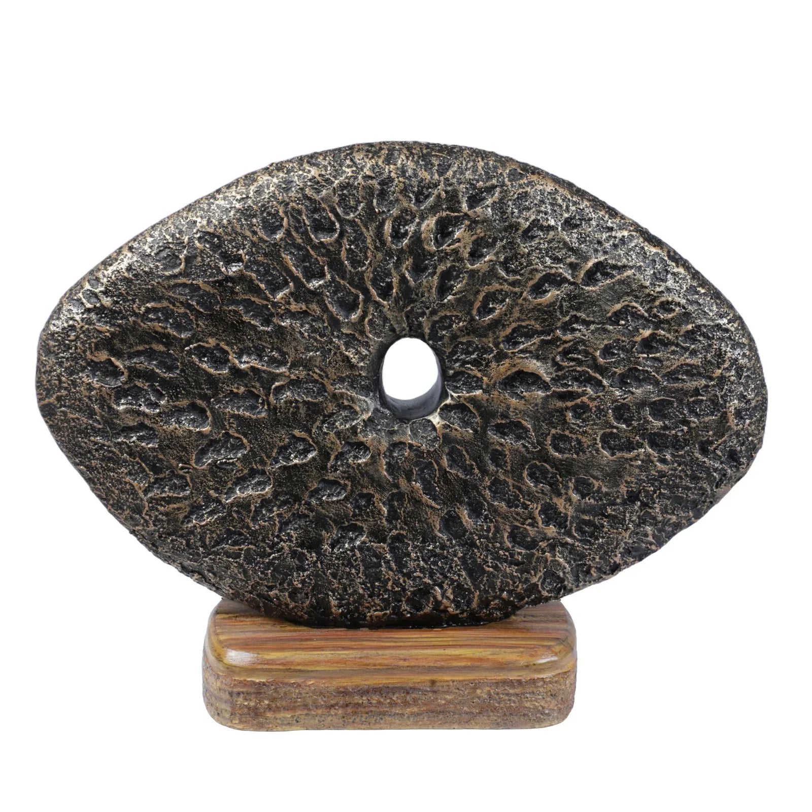 Calista Modern Abstract Showpiece 26cm in Black Gold - HomeTown