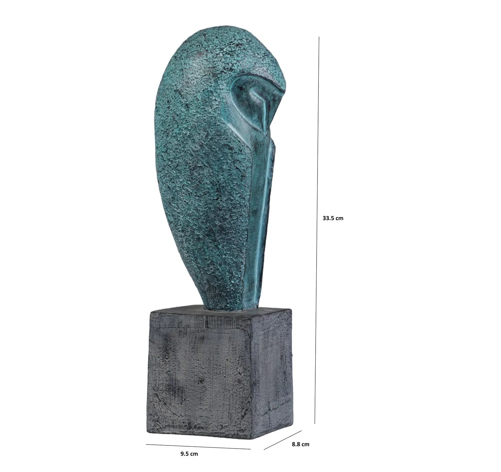 Calista Artistic Accent Owl Figurine 34cm in Rust Green - HomeTown