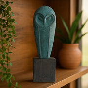 Calista Artistic Accent Owl Figurine 34cm in Rust Green - HomeTown