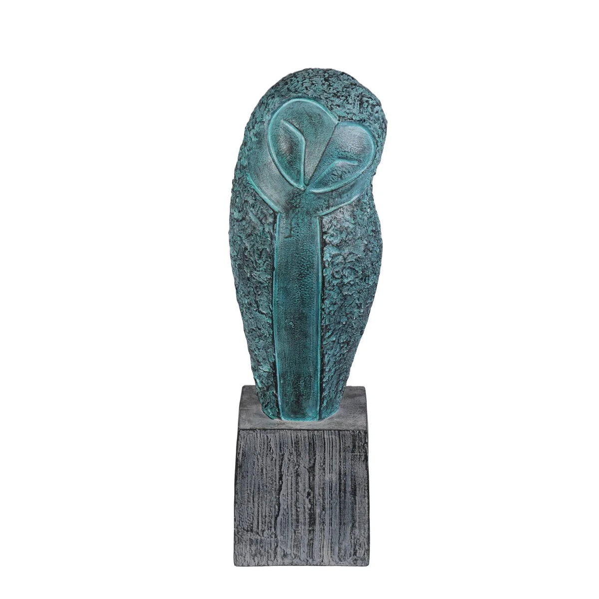 Calista Elegant Owl Figurine Showpiece 34cm in Rust Green - HomeTown