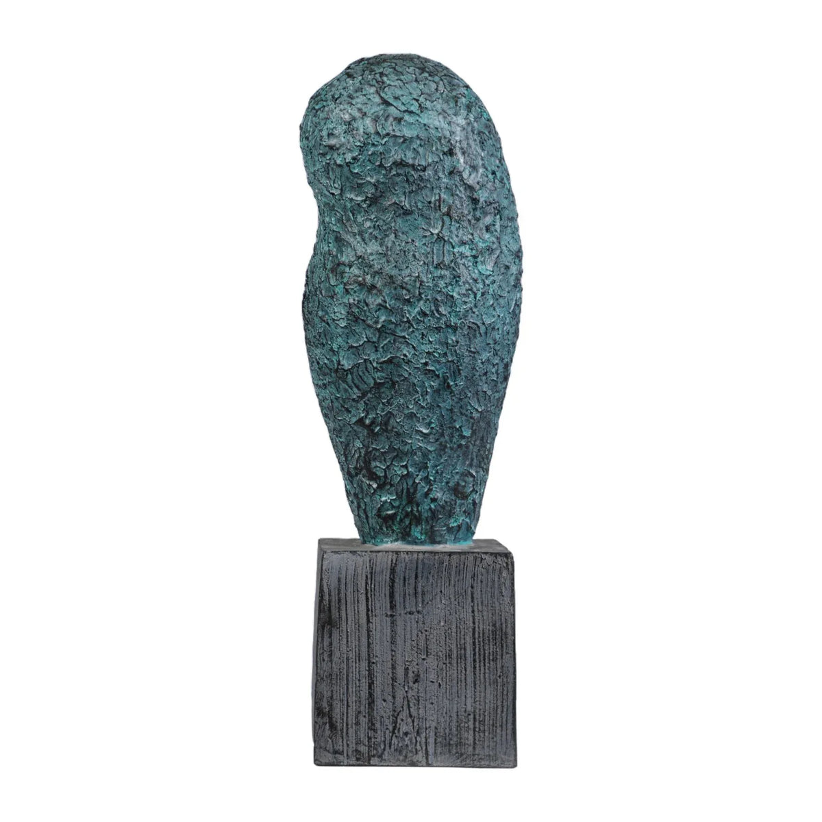 Calista Elegant Owl Figurine Showpiece 34cm in Rust Green - HomeTown