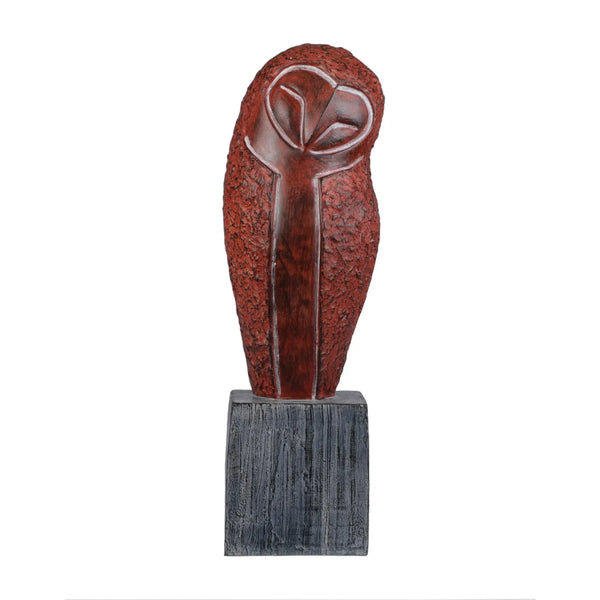 Calista Elegant Owl Figurine Showpiece 34cm in Brown dimensions