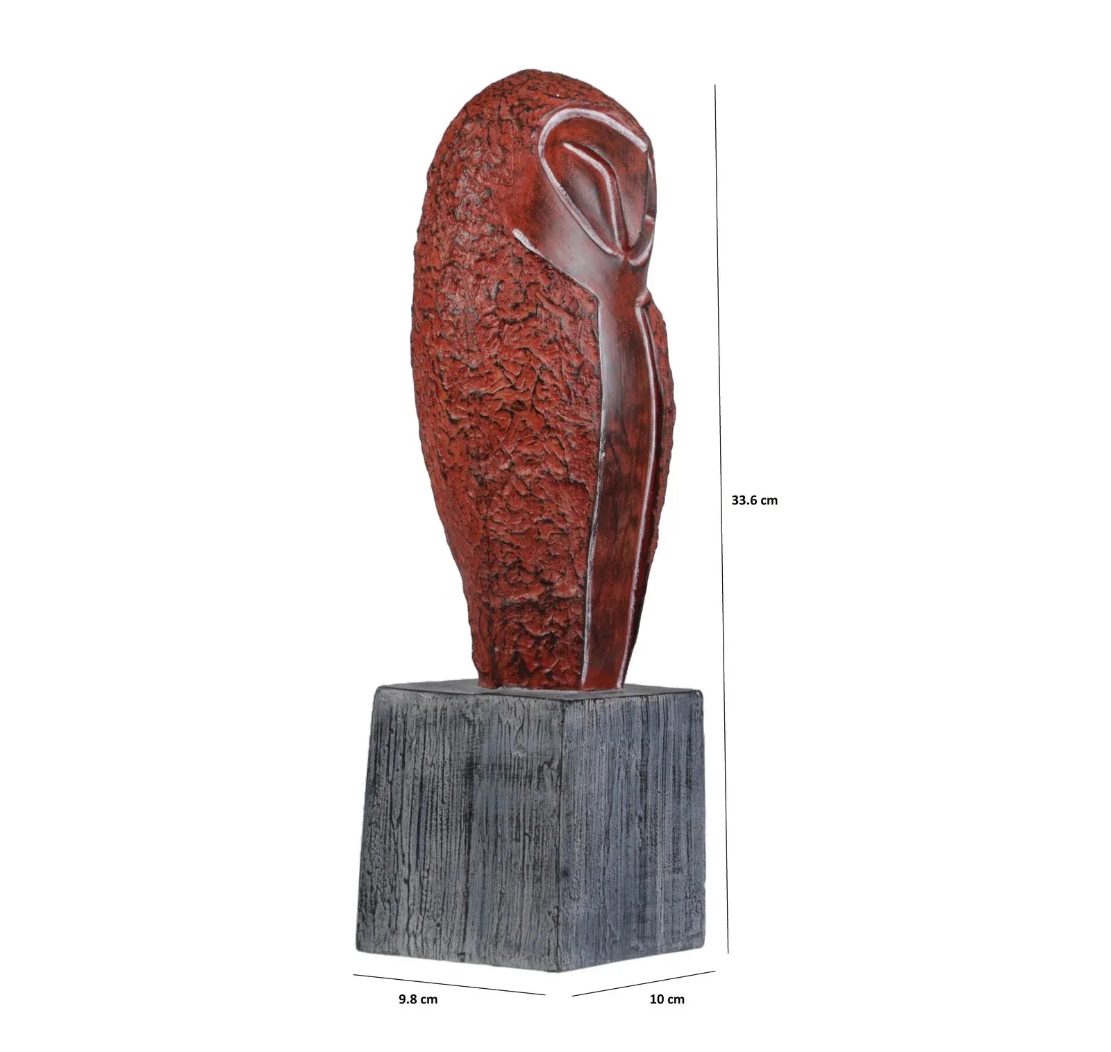 Calista Elegant Owl Figurine Showpiece 34cm in Brown - HomeTown