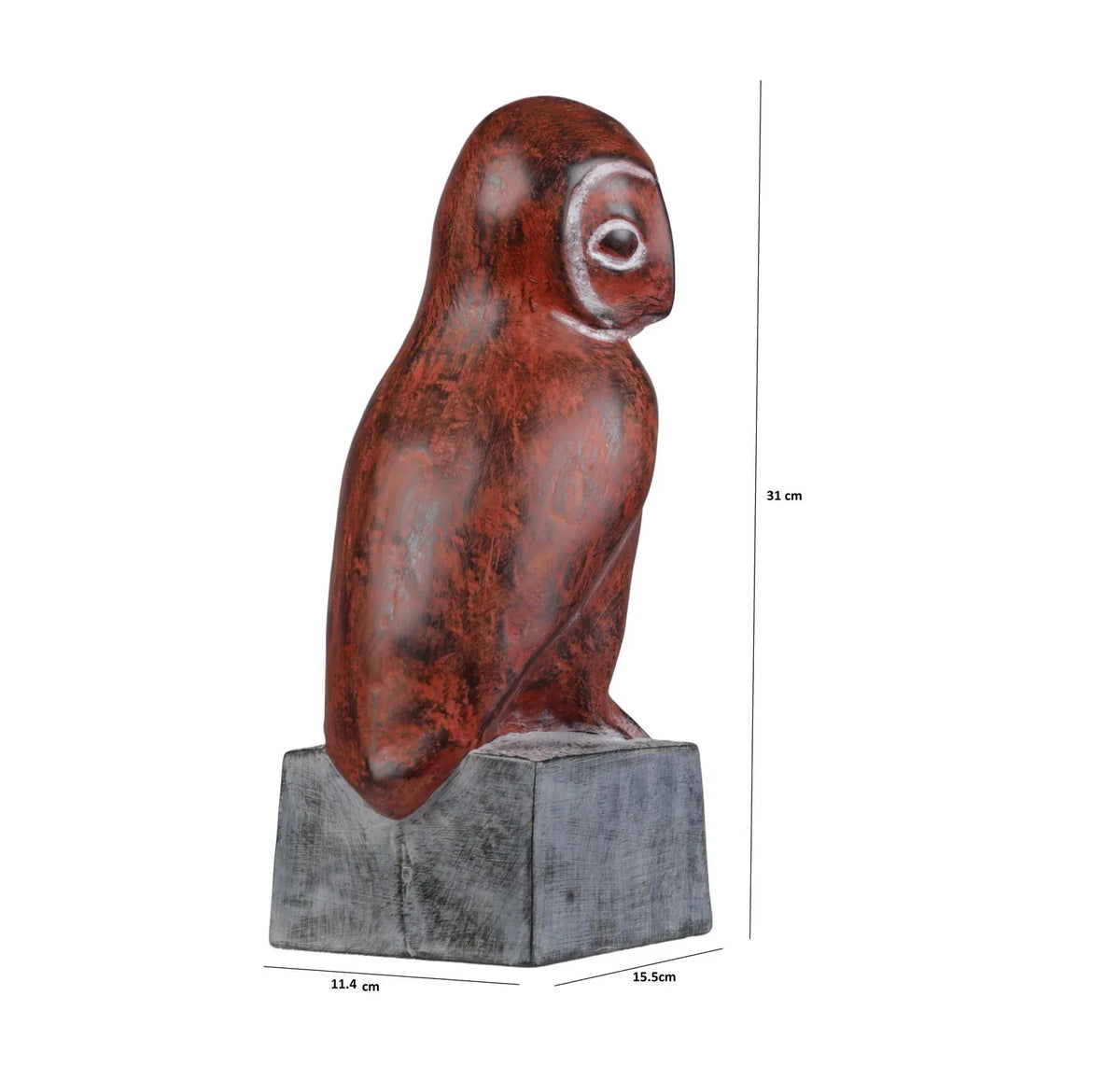 Calista Modern Owl Tabletop Decor 31cm in Brown - HomeTown