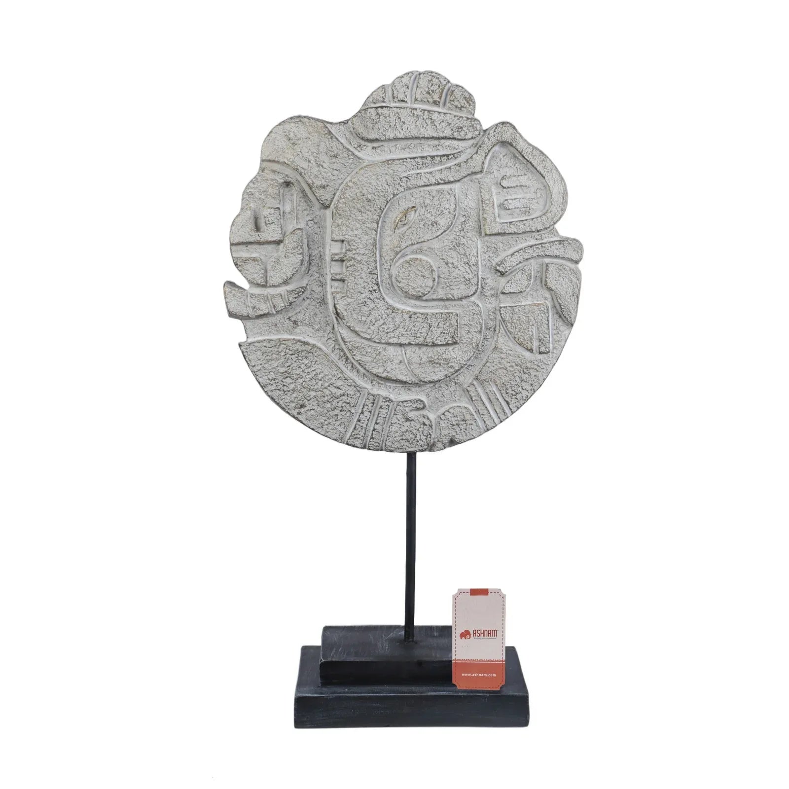 Calista Table Accent Ganesha Sculpture on Stand 49cm in Silver Pearl - HomeTown