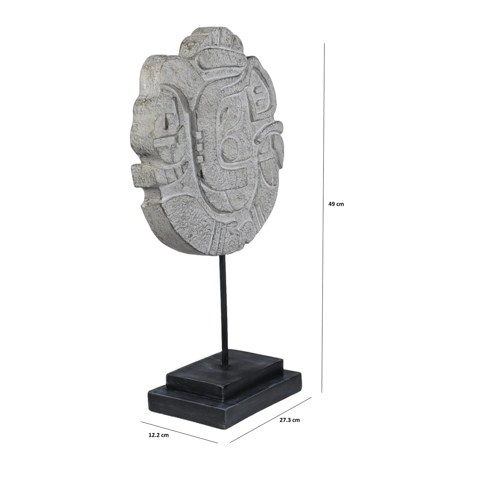 Calista Table Accent Ganesha Sculpture on Stand 49cm in Silver Pearl - HomeTown