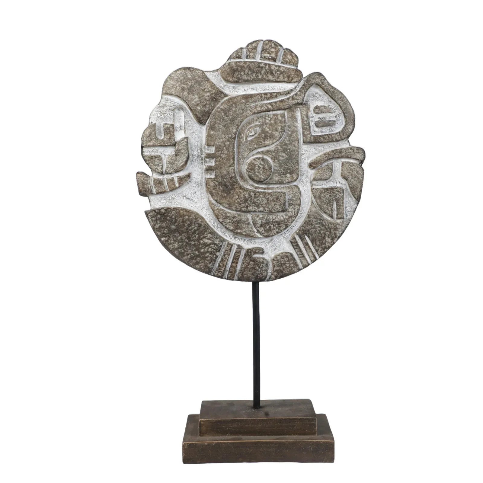 Calista Table Accent Ganesha Sculpture on Stand 49cm in Rustic - HomeTown
